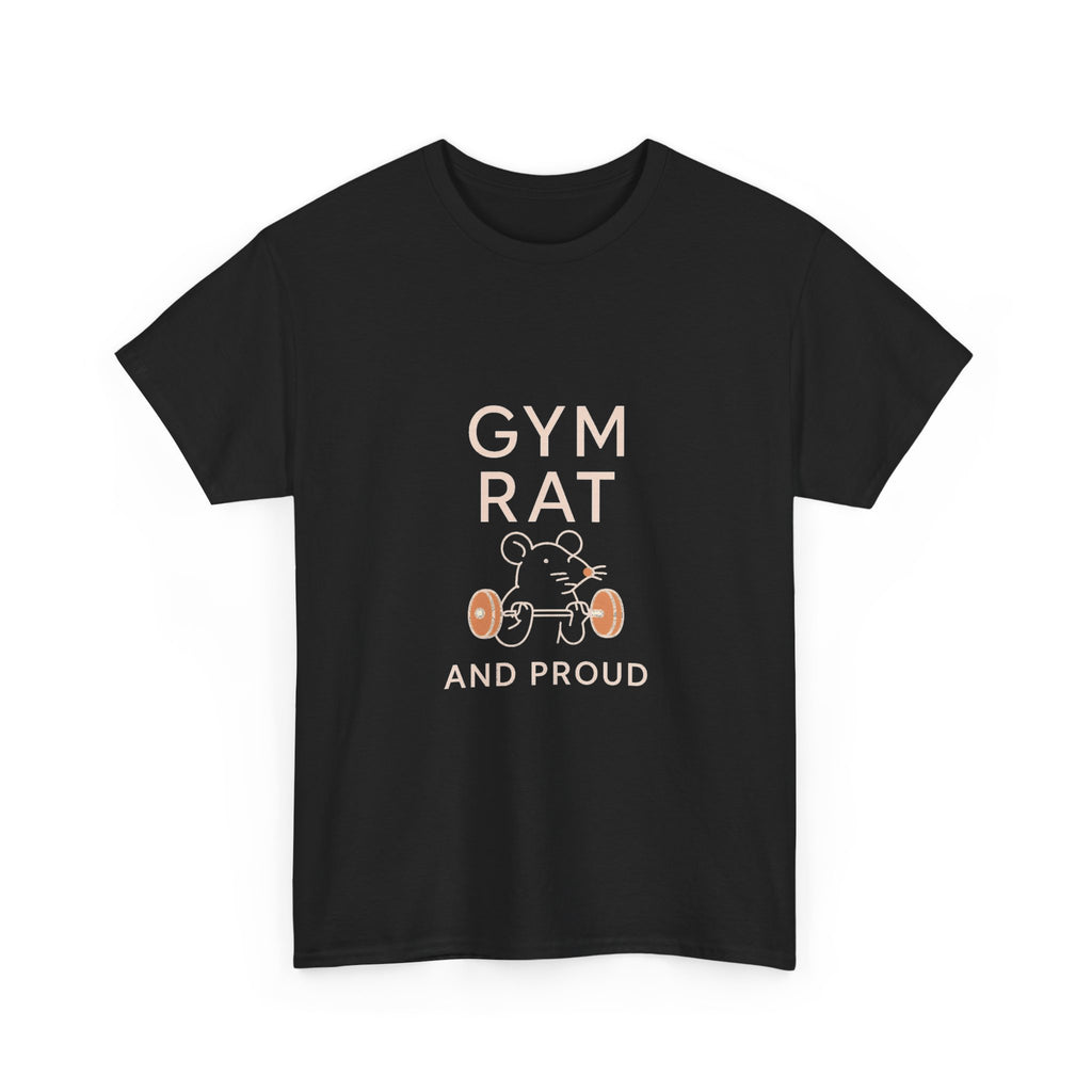 Full Time Gym Rat Part Time Human T-Shirt | Funny Fitness Humor | Graphic Tee