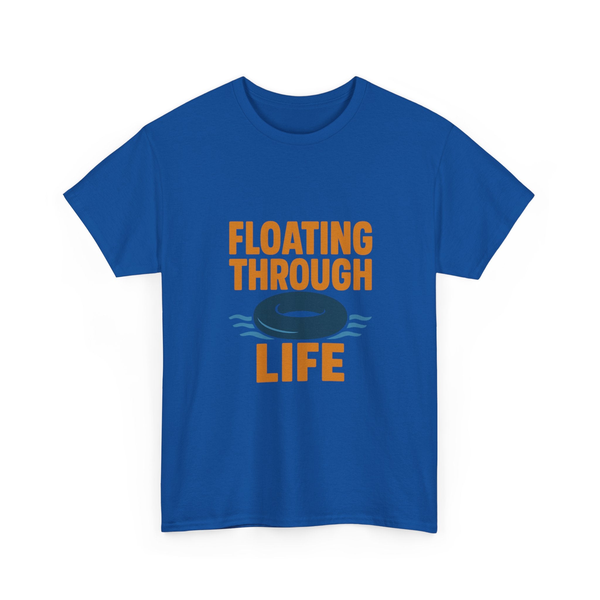 River Rat Floating Through Life T-Shirt | Unique Gift | Graphic Tee