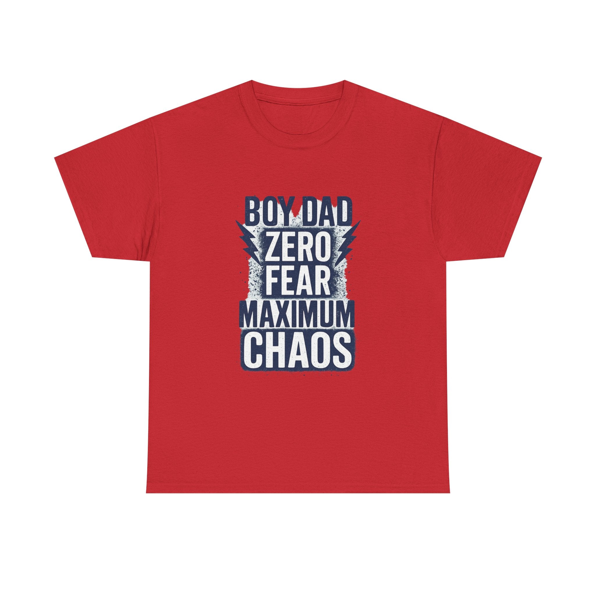 Boy Dad Zero Fear Maximum Chaos T-Shirt | Gift for Dad | Graphic Tee
