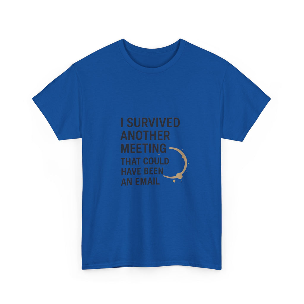 I Survived Another Meeting That Could Have Been An Email T-Shirt | Unique Gift | Graphic Tee