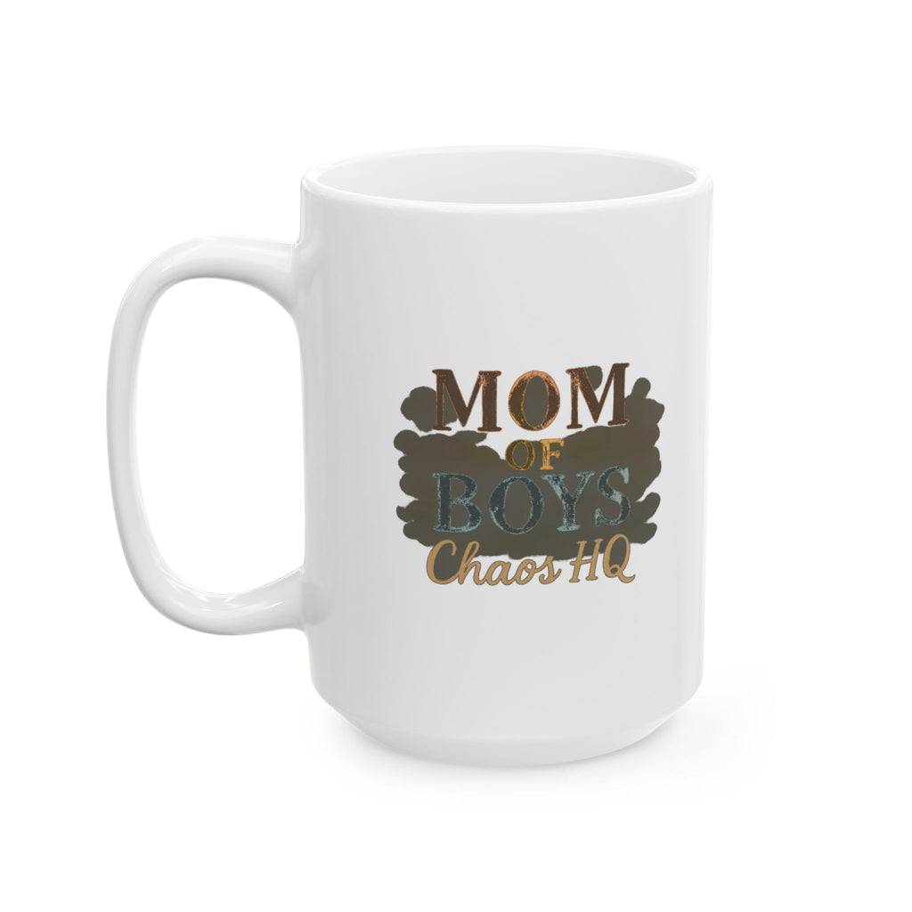 Mom Of Boys Built Tough Coffee Mug | Boy Mom Gift | Ceramic Mug