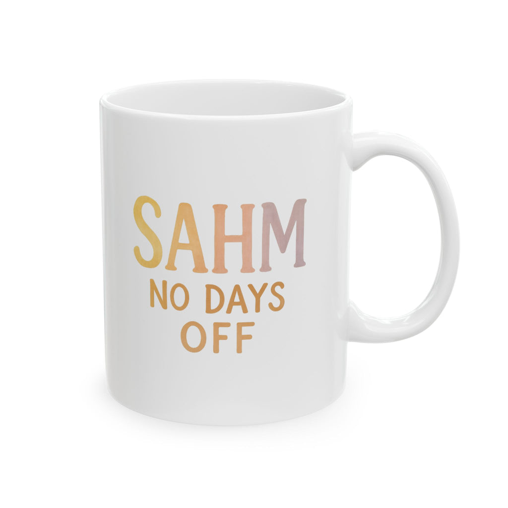 Stay At Home Mom Unpaid Overworked Undercaffeinated Coffee Mug | SAHM Humor | Ceramic Mug