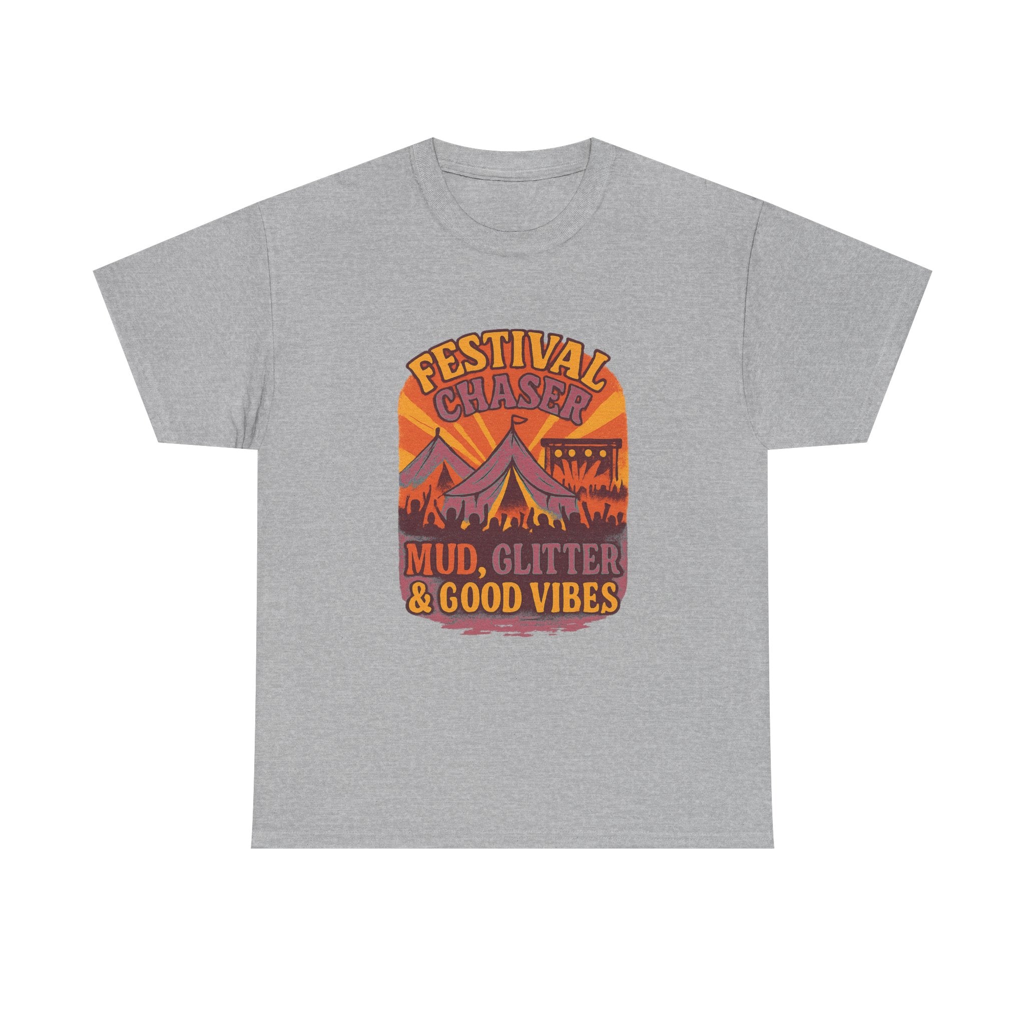 Festival Chaser Mud Glitter And Good Vibes T-Shirt | Unique Gift | Graphic Tee