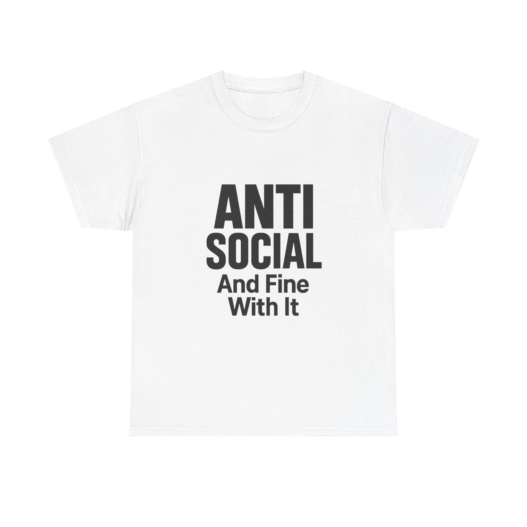 Professionally Anti Social T-Shirt | Introvert Humor Gift | Graphic Tee