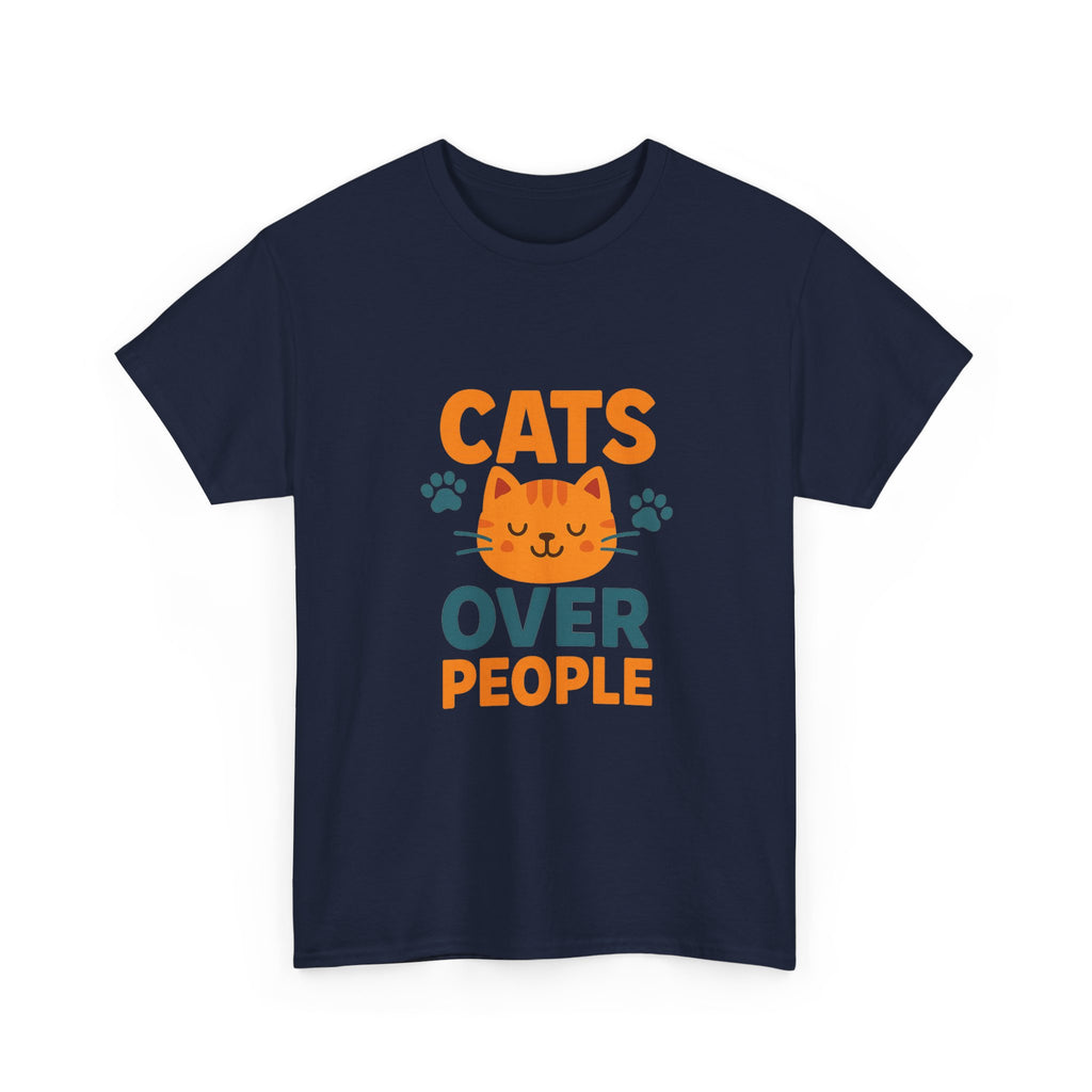 People Are Fine But Cats Are Better T-Shirt | Funny Cat Gift | Graphic Tee