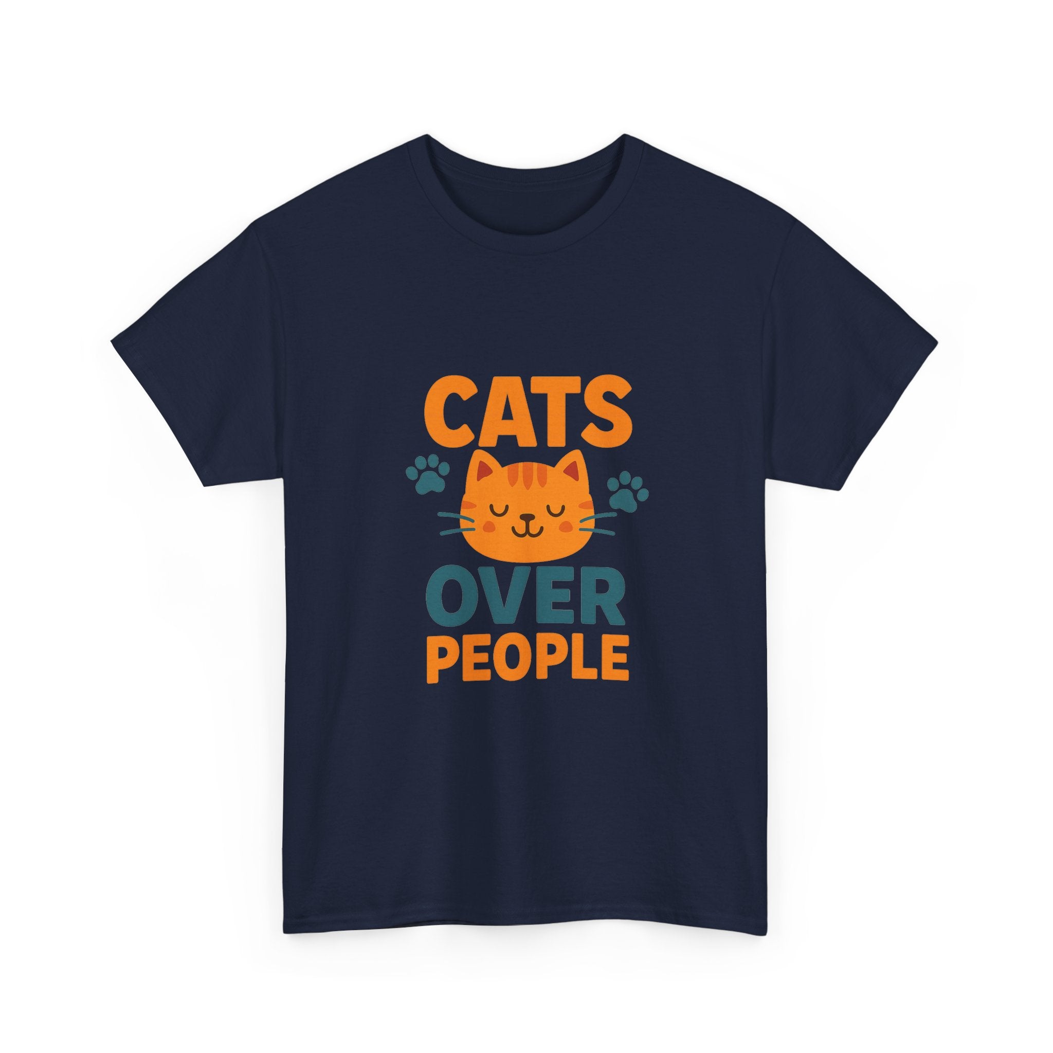 People Are Fine But Cats Are Better T-Shirt | Funny Cat Gift | Graphic Tee