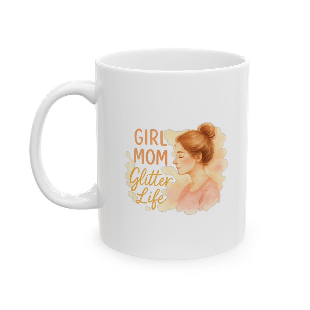 Girl Mom Blessed Beyond Measure Coffee Mug | Funny Girl Mom Gift | Ceramic Mug