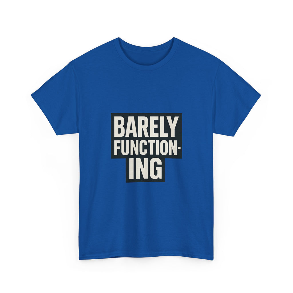 System Status Barely Online Send Coffee T-Shirt | Funny Gift | Graphic Tee