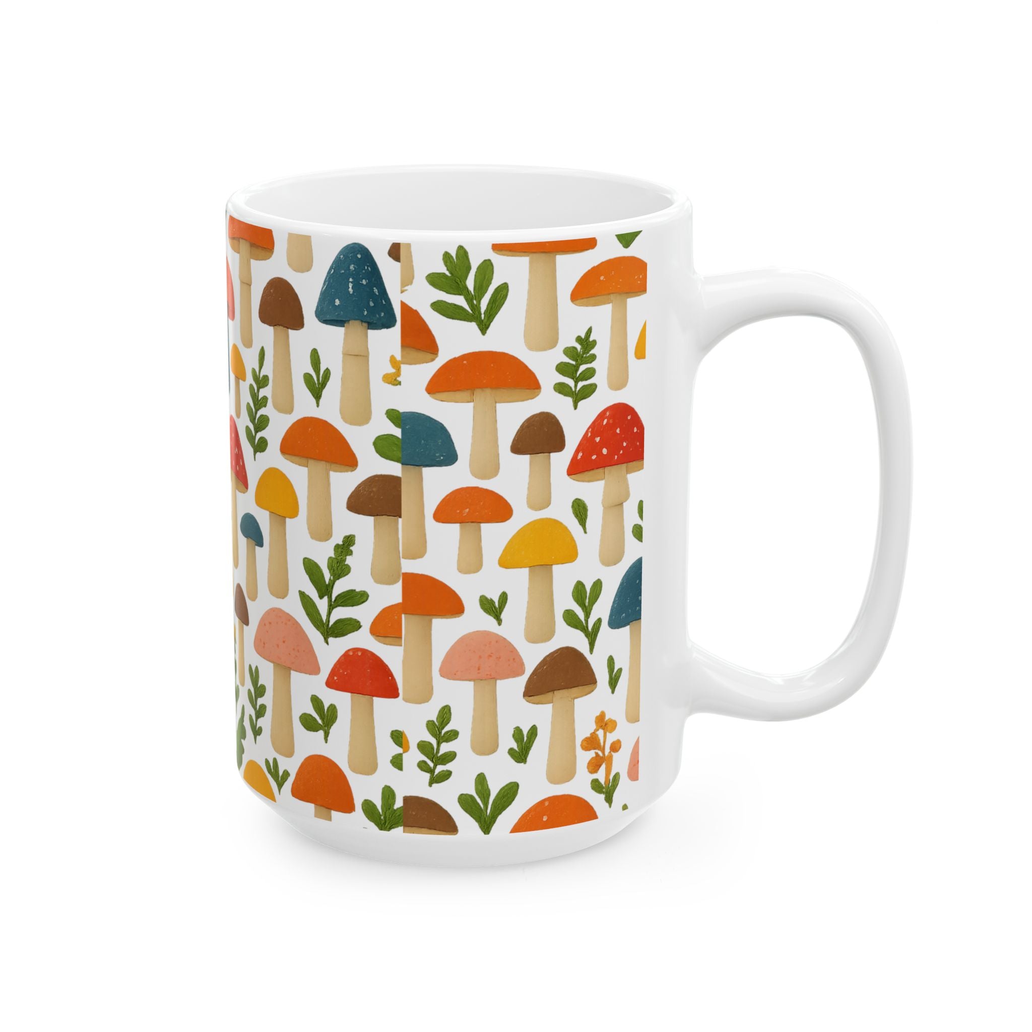 Whimsical Mushroom Forest Coffee Mug | Unique Gift | Ceramic Mug