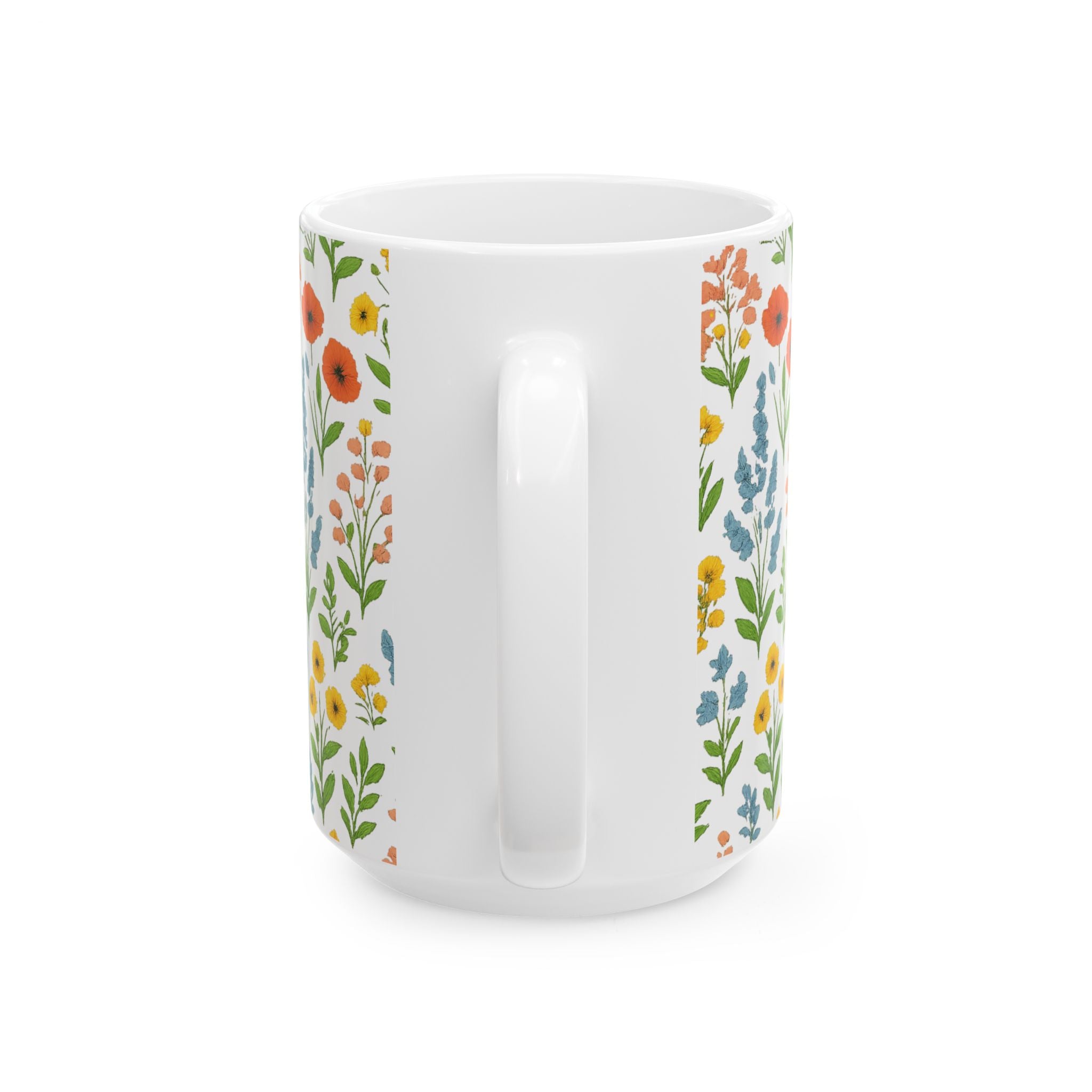 Wildflower Meadow Full Wrap Coffee Mug | Flowers Lover Gift | Ceramic Mug