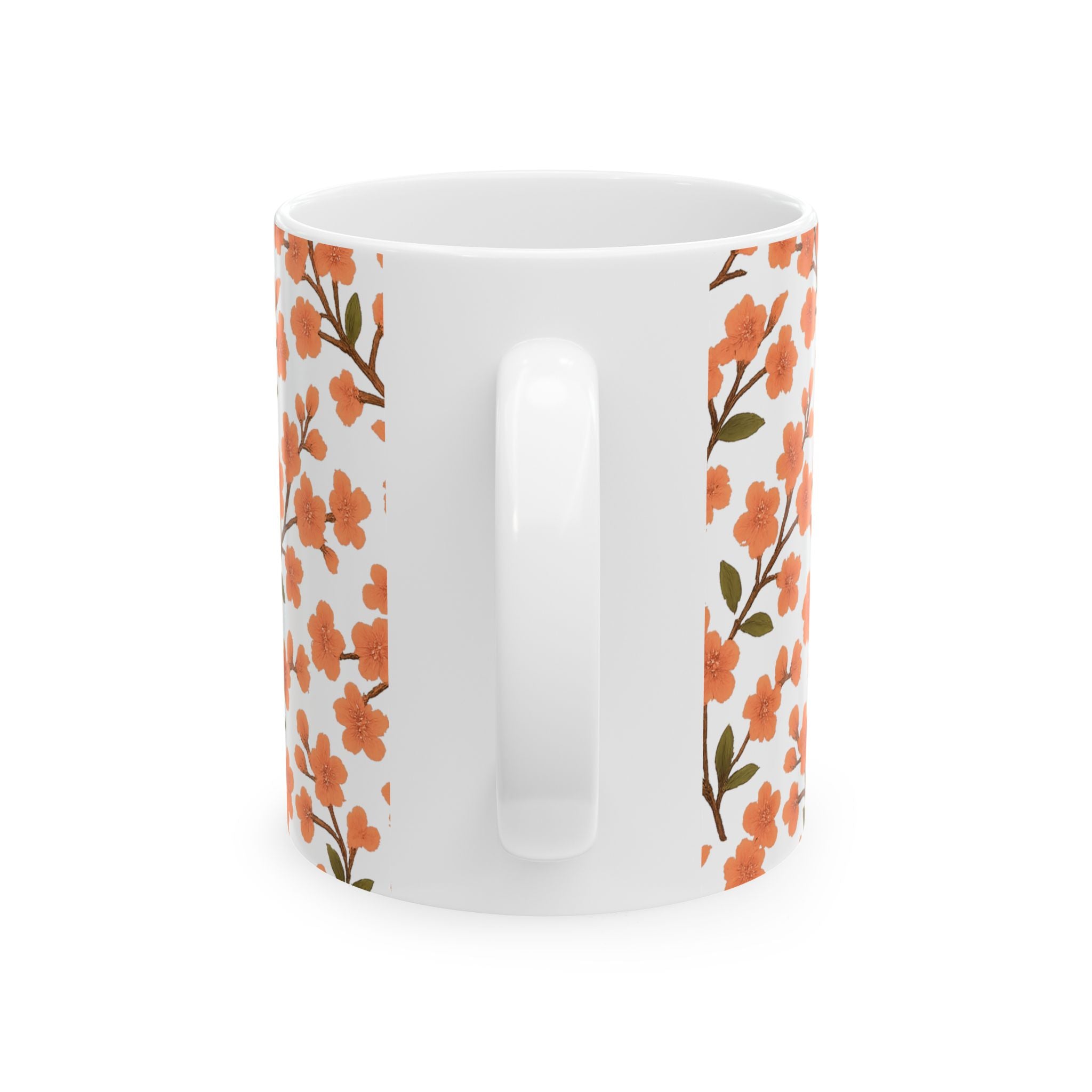 Cherry Blossom Branches Full Wrap Coffee Mug | Flowers Lover Gift | Ceramic Mug
