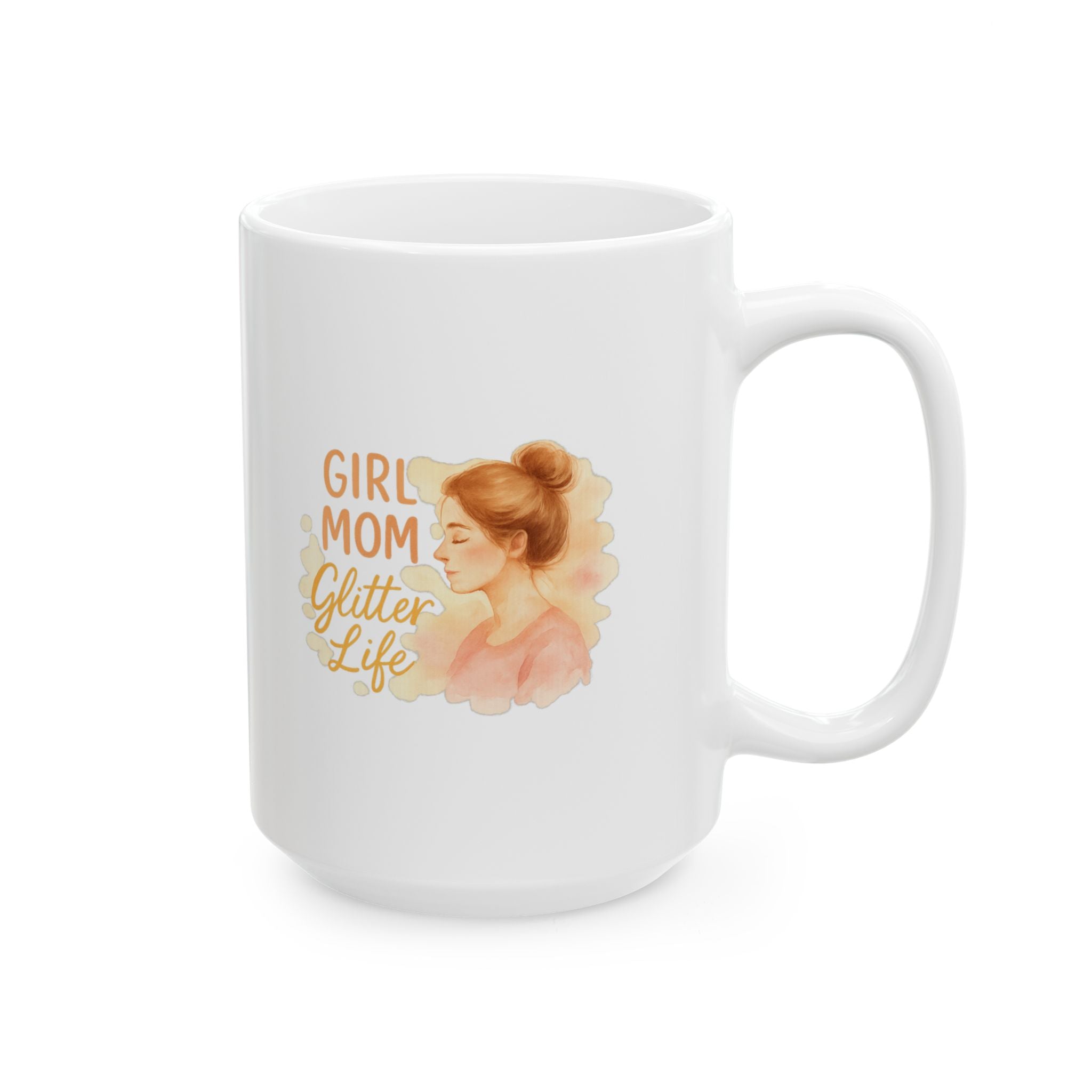 Girl Mom Blessed Beyond Measure Coffee Mug | Funny Girl Mom Gift | Ceramic Mug