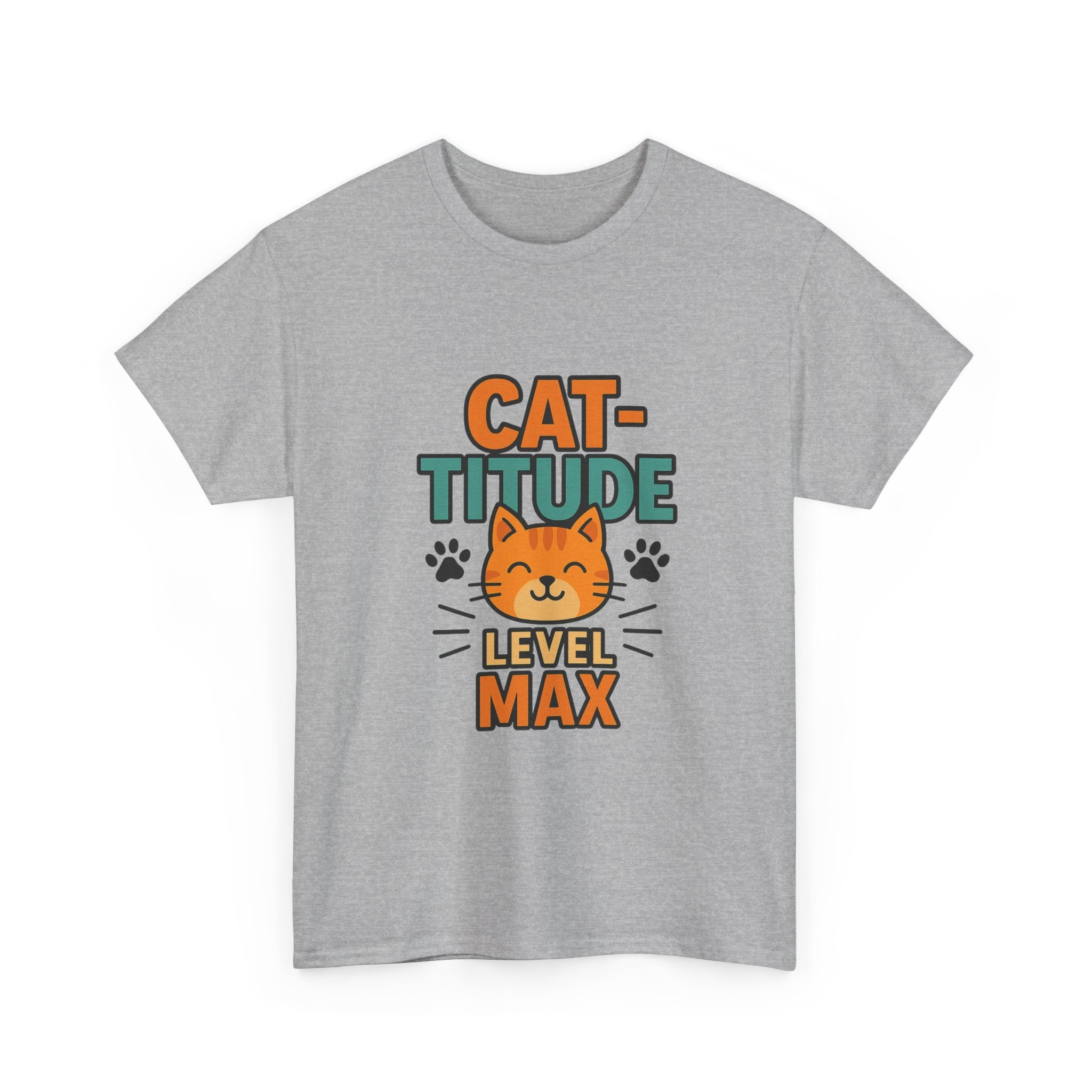 Not Grumpy Just Have Cat-titude T-Shirt | Funny Cat Humor | Graphic Tee