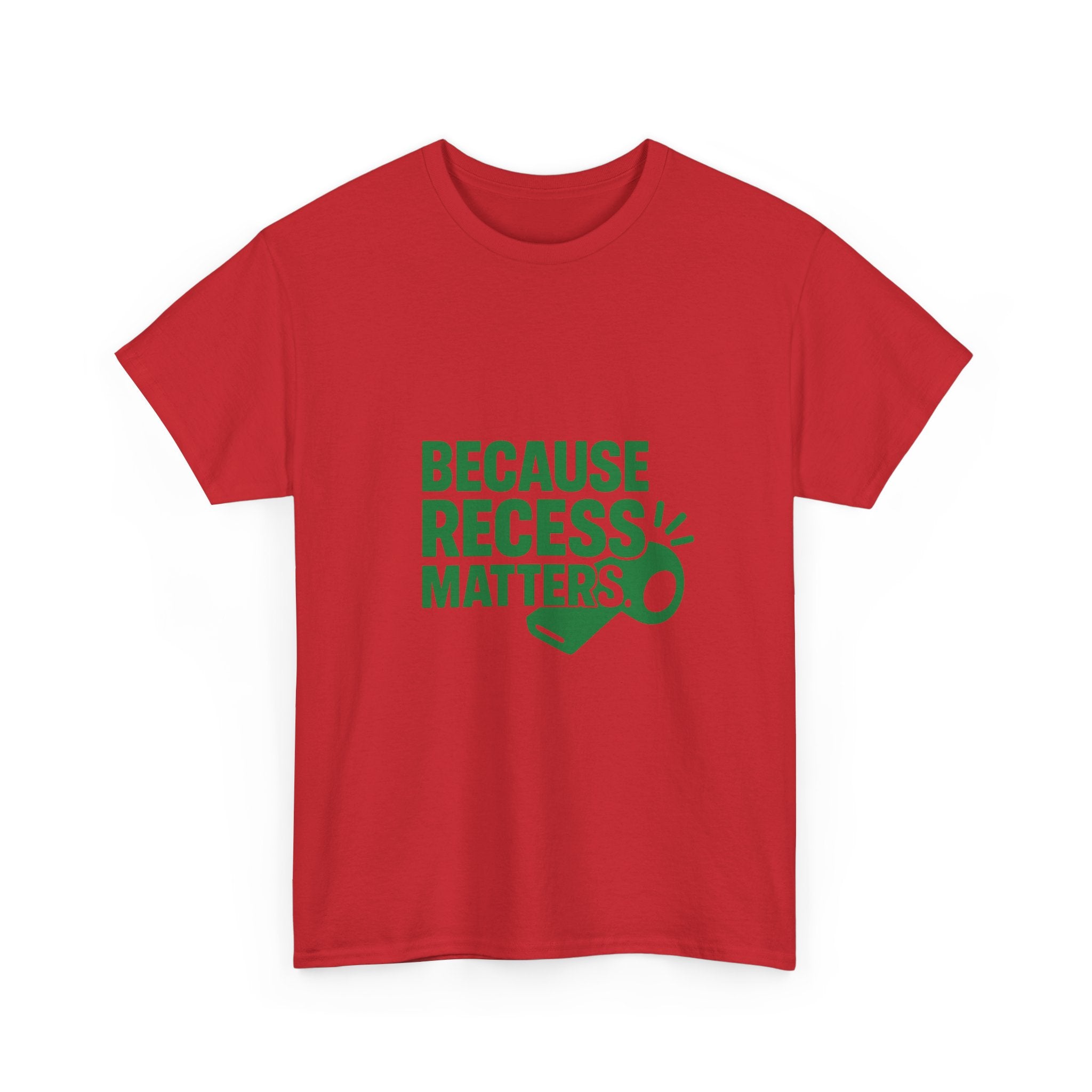 PE Teacher Because Recess Matters T-Shirt | Teacher Gift | Graphic Tee