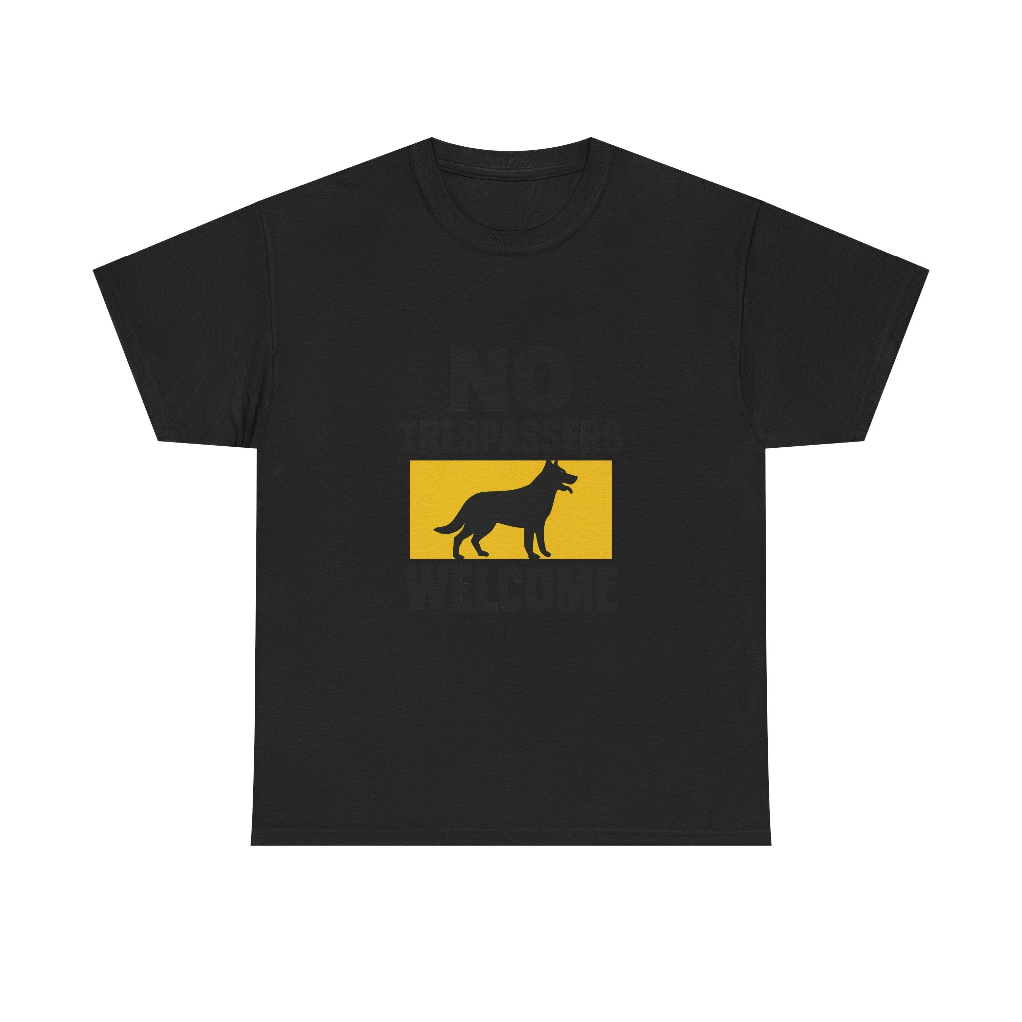 Guard Dog Dad No Trespassers Welcome T-Shirt | Dog Lover Gift | Graphic Tee