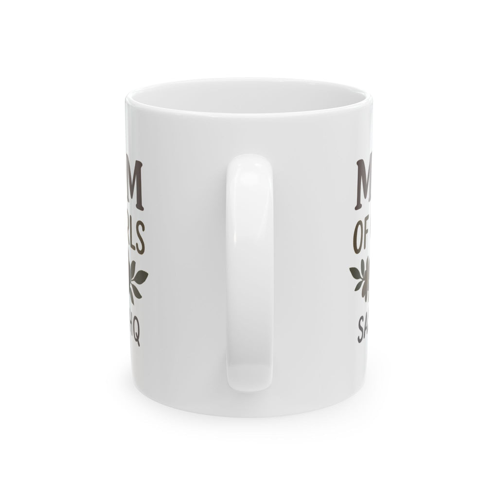 Three Girls One Mom Send Coffee Coffee Mug | Funny Girl Mom Gift | Ceramic Mug