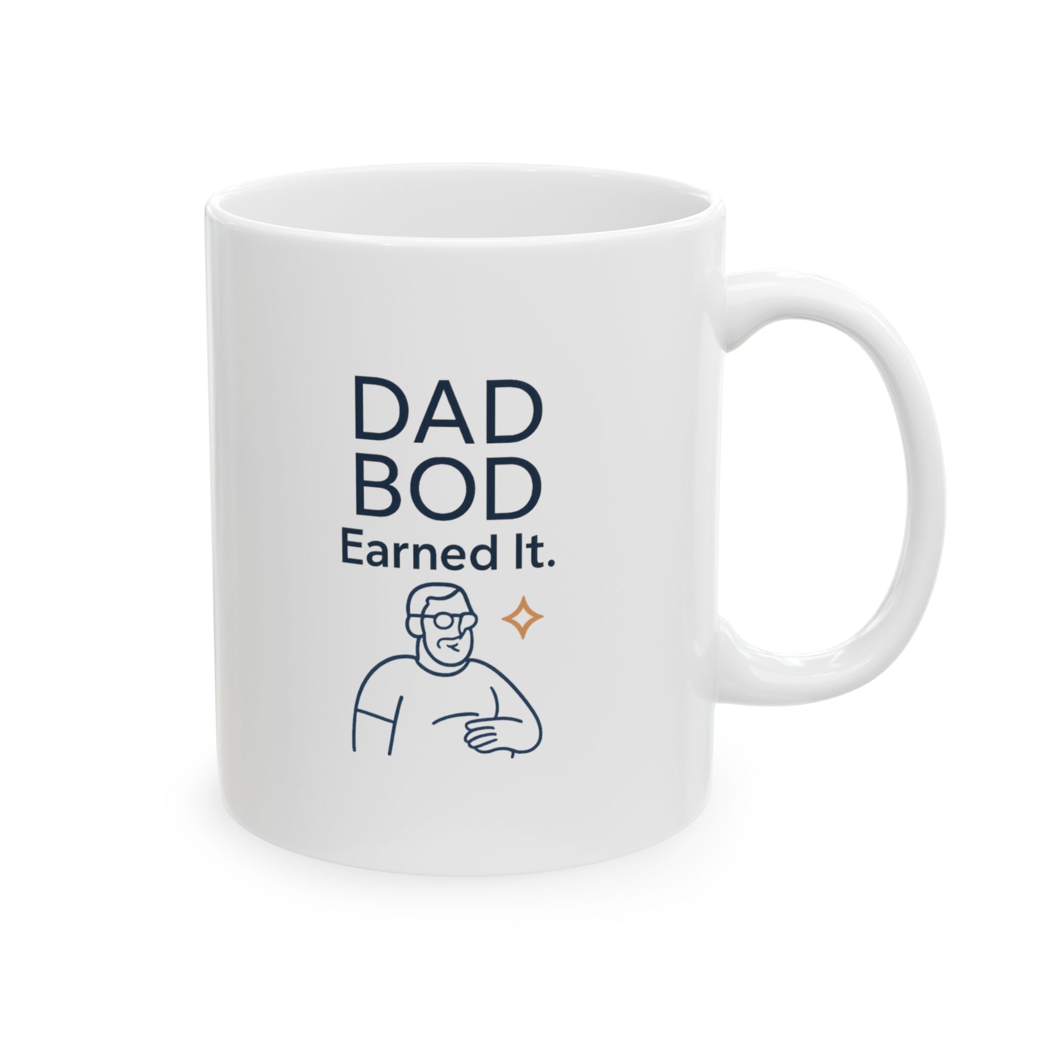 My Dad Bod Approves This Coffee Coffee Mug | Funny Dad Gift | Ceramic Mug