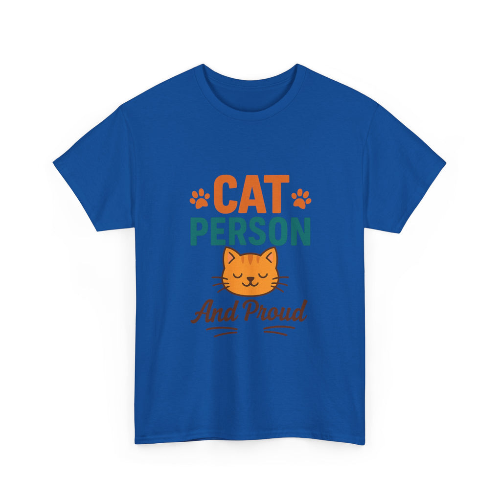 Cat Person Not A Dog Person T-Shirt | Funny Cat Lover Humor | Graphic Tee