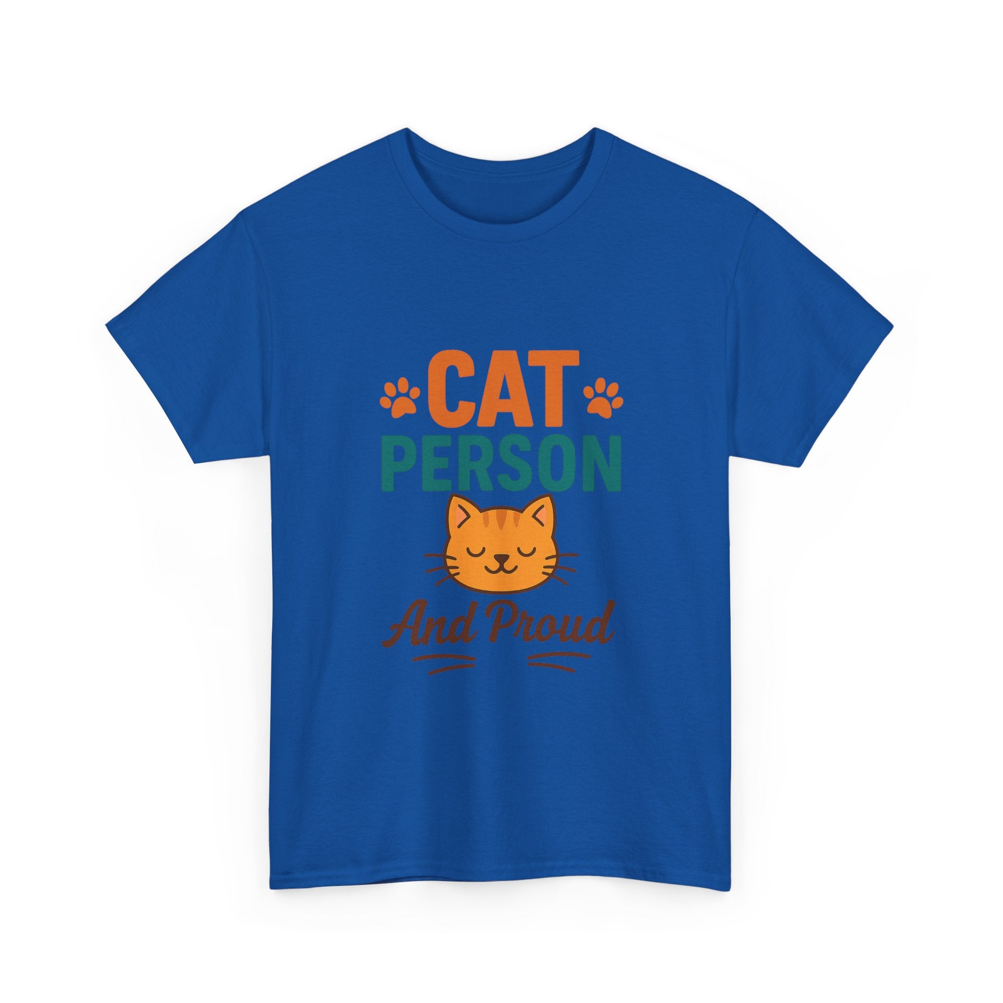 Cat Person Not A Dog Person T-Shirt | Funny Cat Lover Humor | Graphic Tee