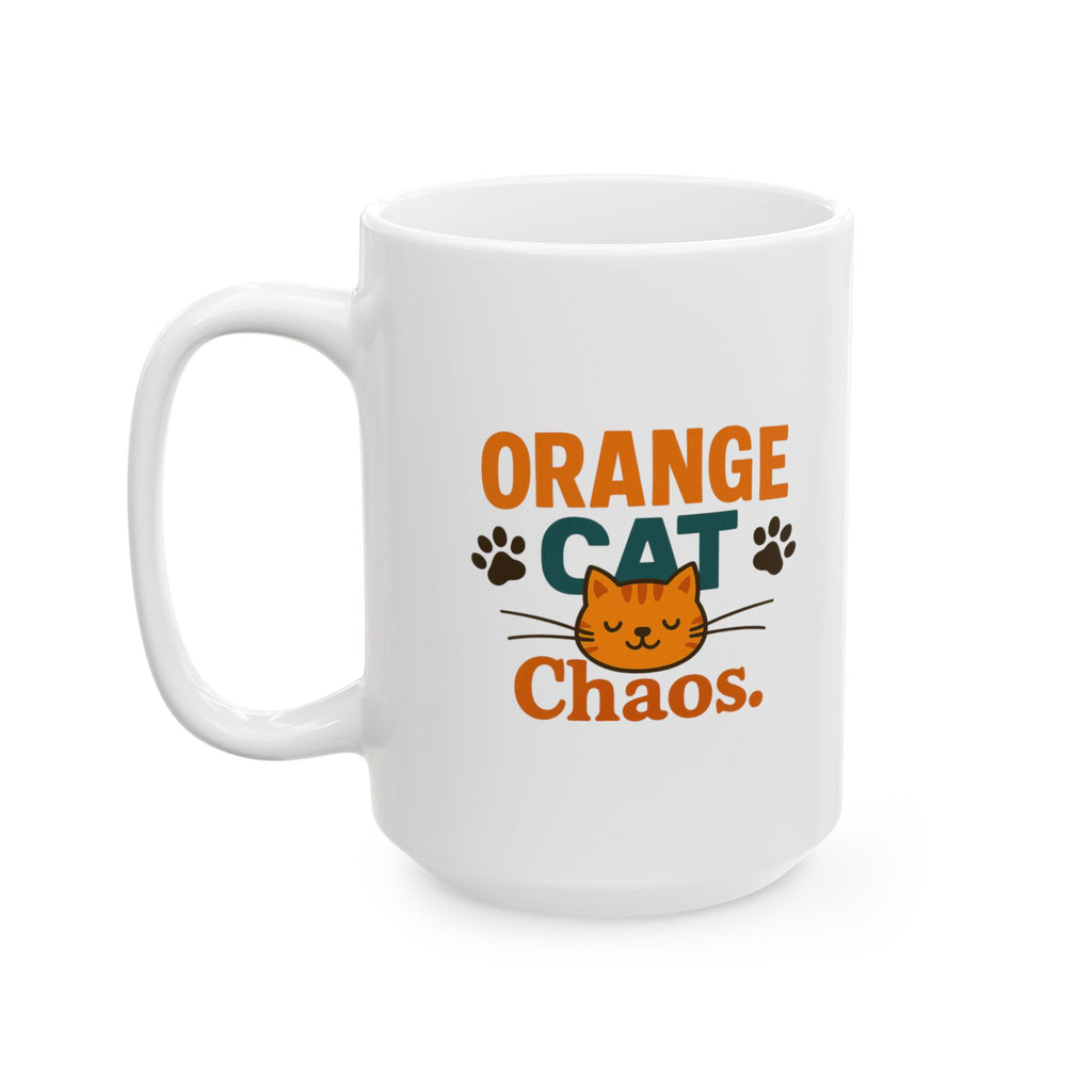 Orange Cat Owner Know The Chaos Coffee Mug | Funny Cat Gift | Ceramic Mug
