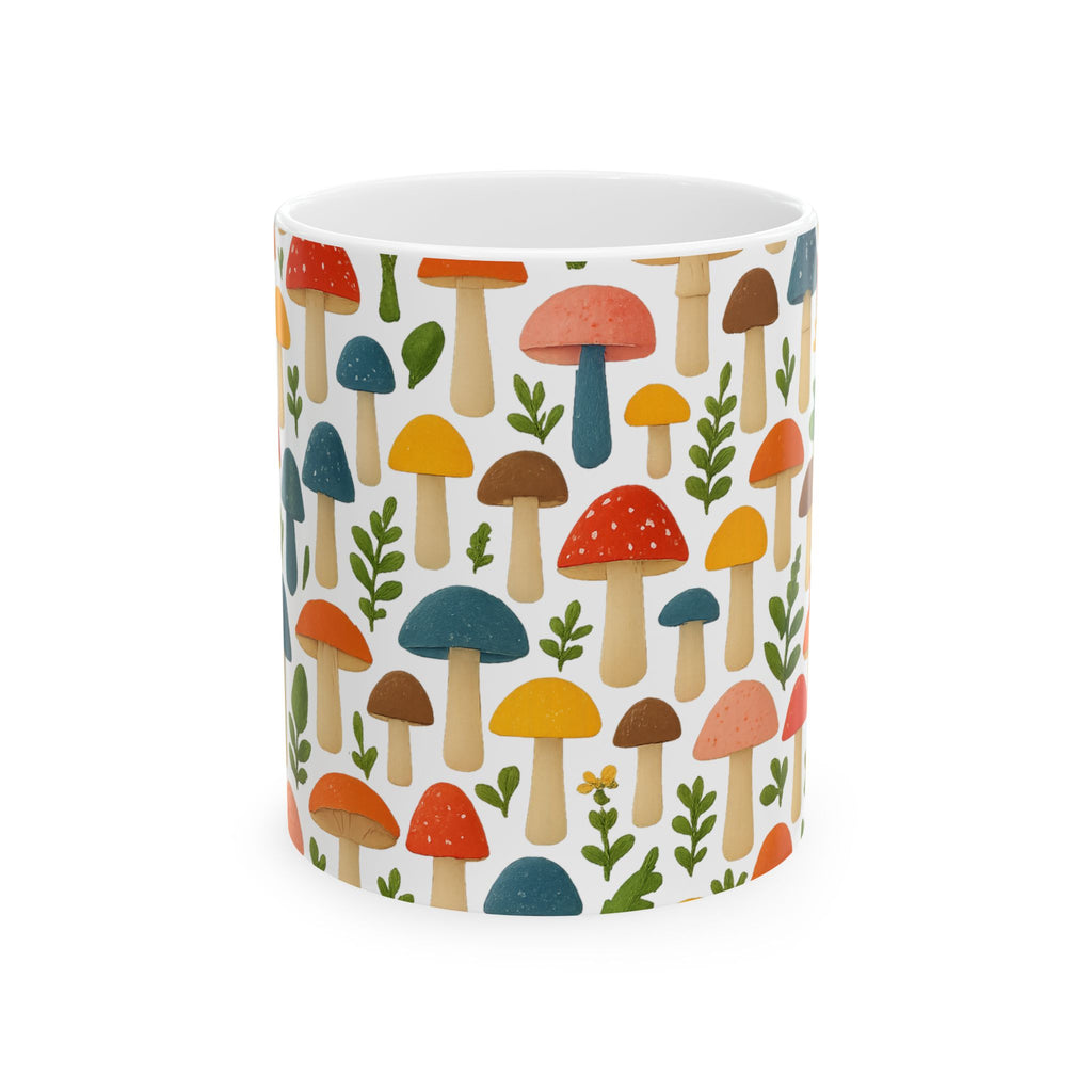 Whimsical Mushroom Forest Coffee Mug | Unique Gift | Ceramic Mug
