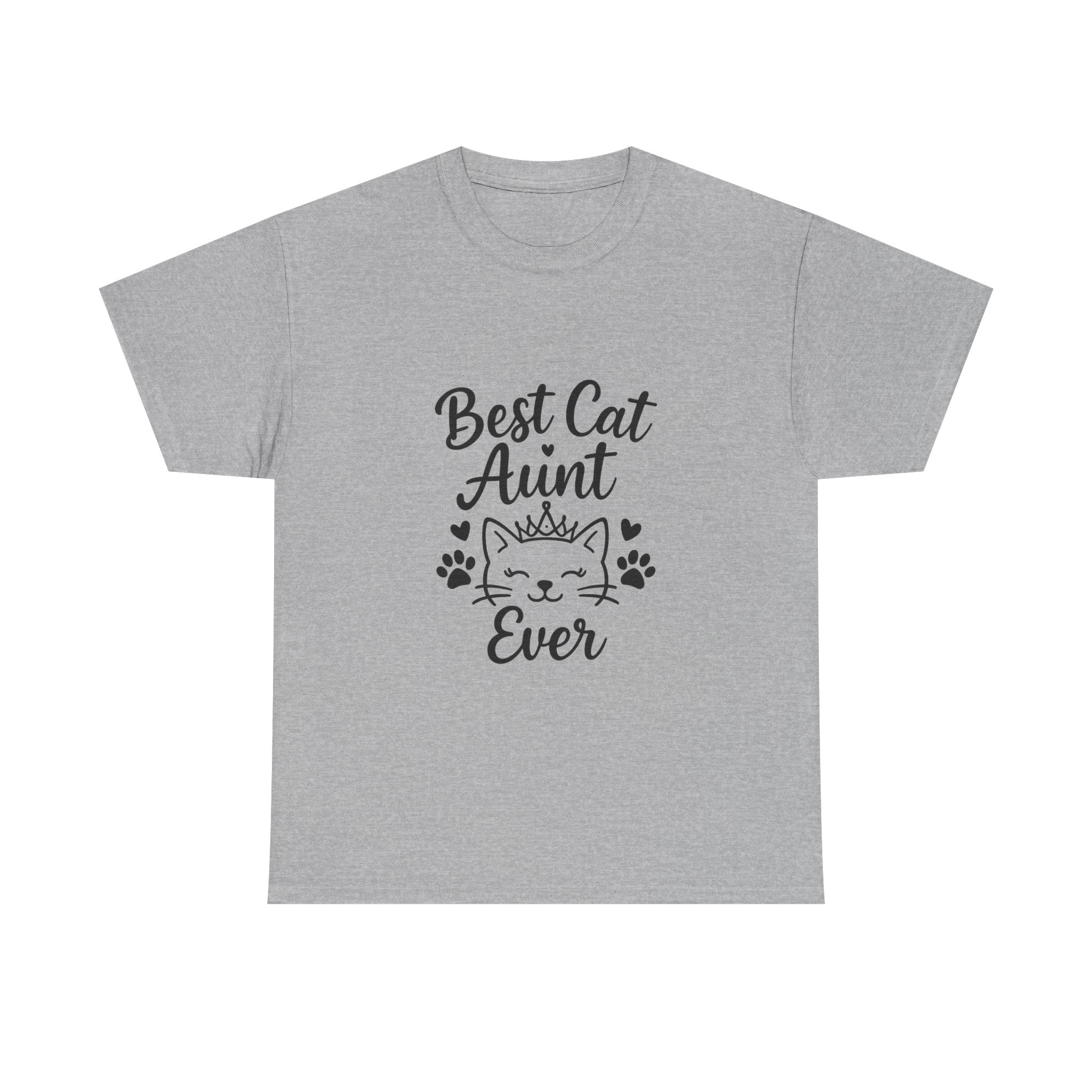 Best Cat Aunt Ever Auntie T-Shirt | Cat Lover Gift | Graphic Tee