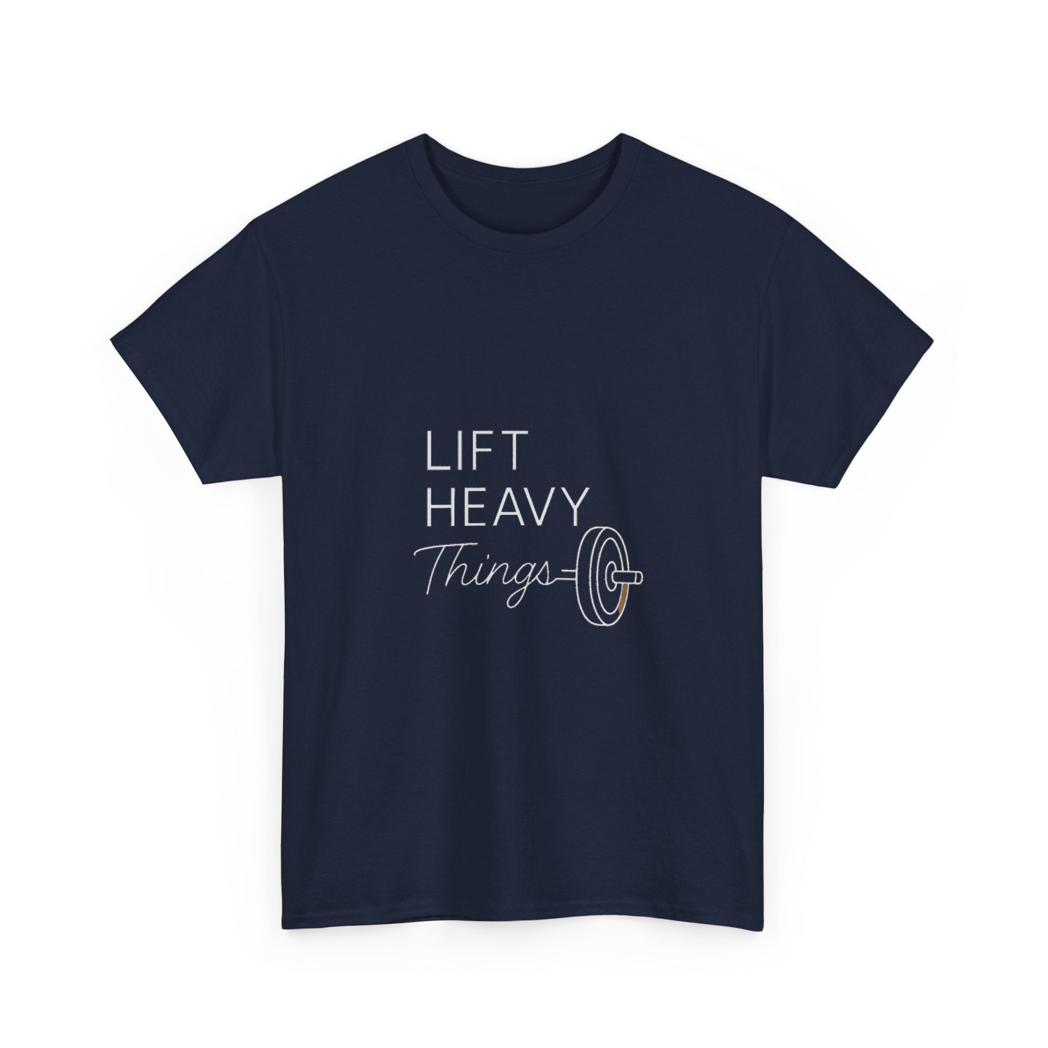 Lift Heavy Things It Helps T-Shirt | Weightlifting Gift | Graphic Tee