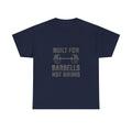 Powerlifter Built For Barbells Not Bikinis T-Shirt | Unique Gift | Graphic Tee