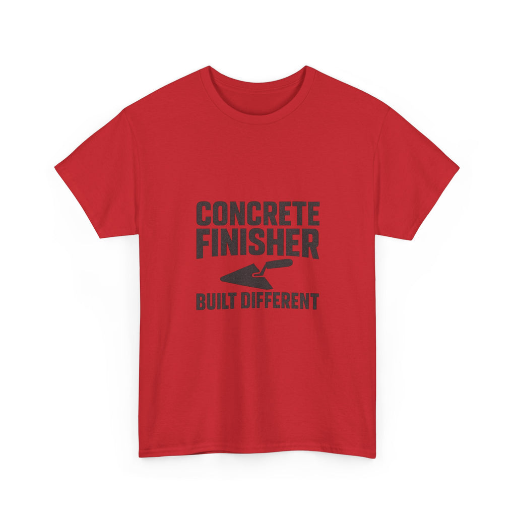Concrete Finisher Built Different Profession T-Shirt | Unique Gift | Graphic Tee