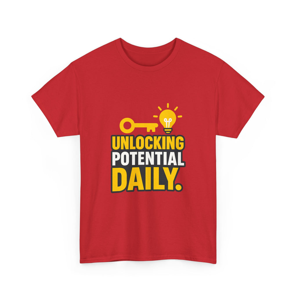 Tutor Unlocking Potential Daily T-Shirt | Unique Gift | Graphic Tee