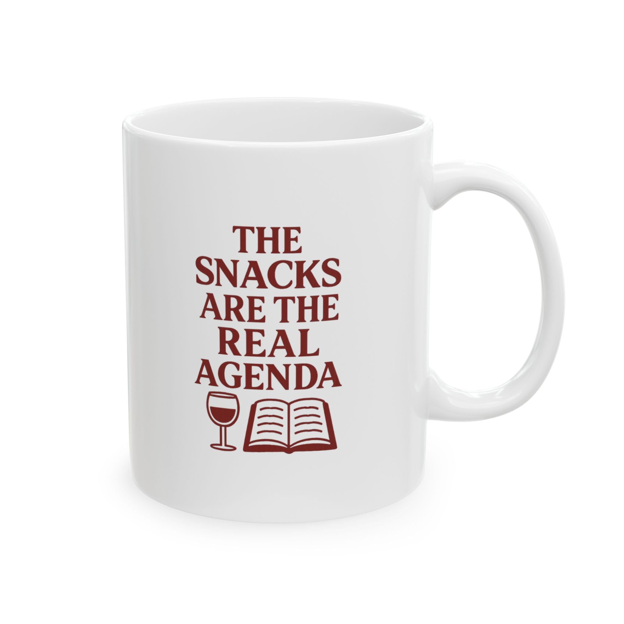 Book Club Host The Snacks Are The Real Agenda Coffee Mug | Unique Gift | Ceramic Mug