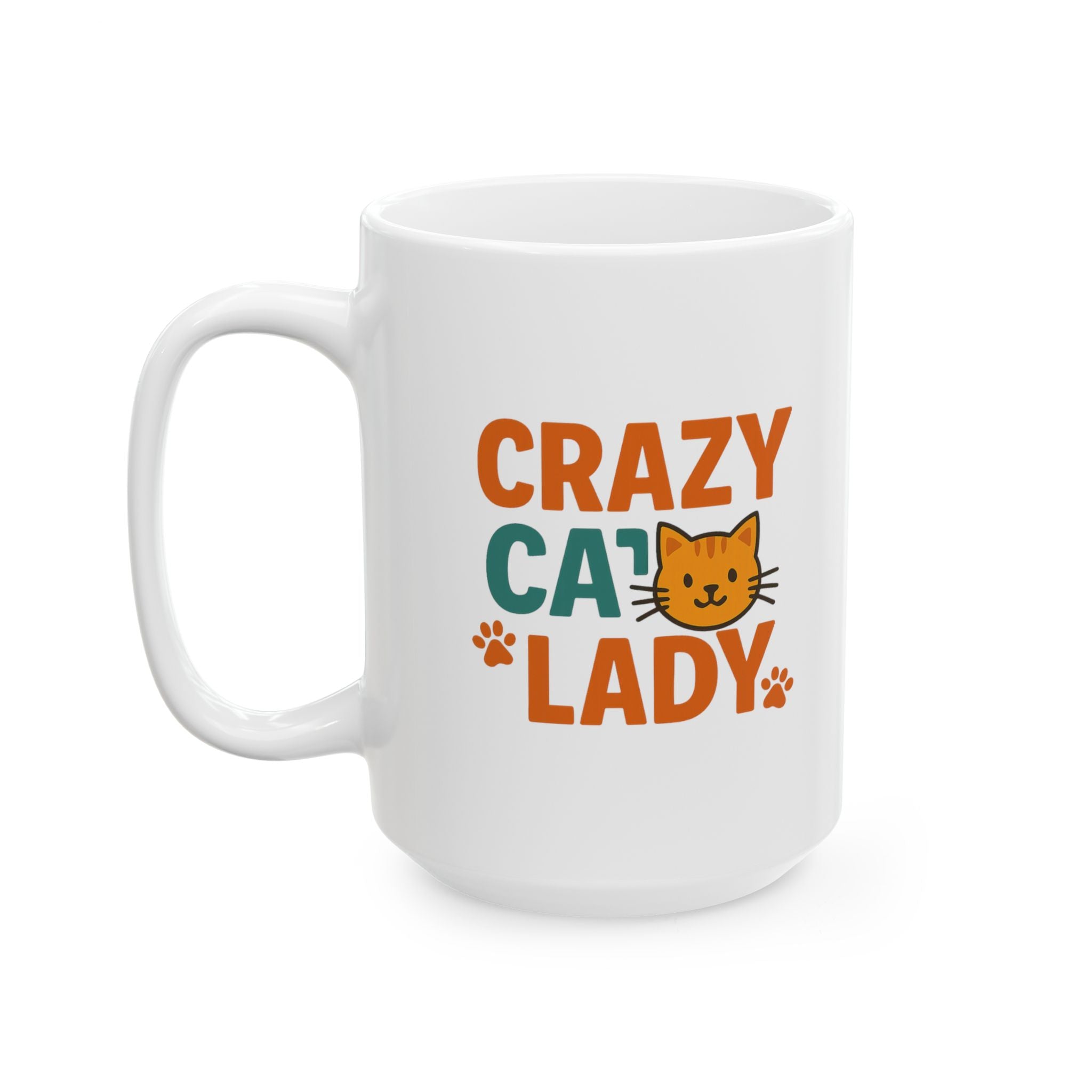 Crazy Cat Lady Fully Operational Coffee Mug | Cat Humor Gift | Ceramic Mug