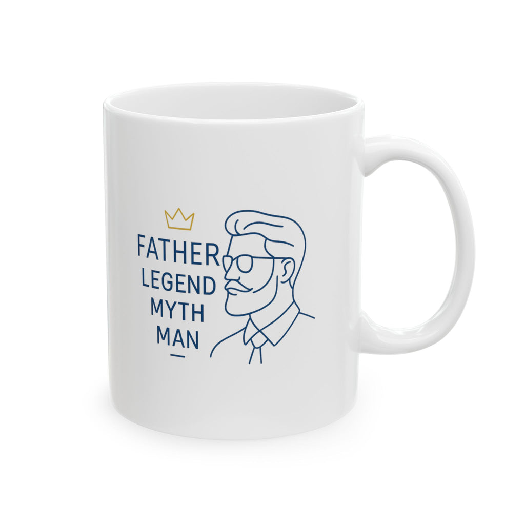 Father Powered By Love And Coffee Coffee Mug | Father Gift | Ceramic Mug