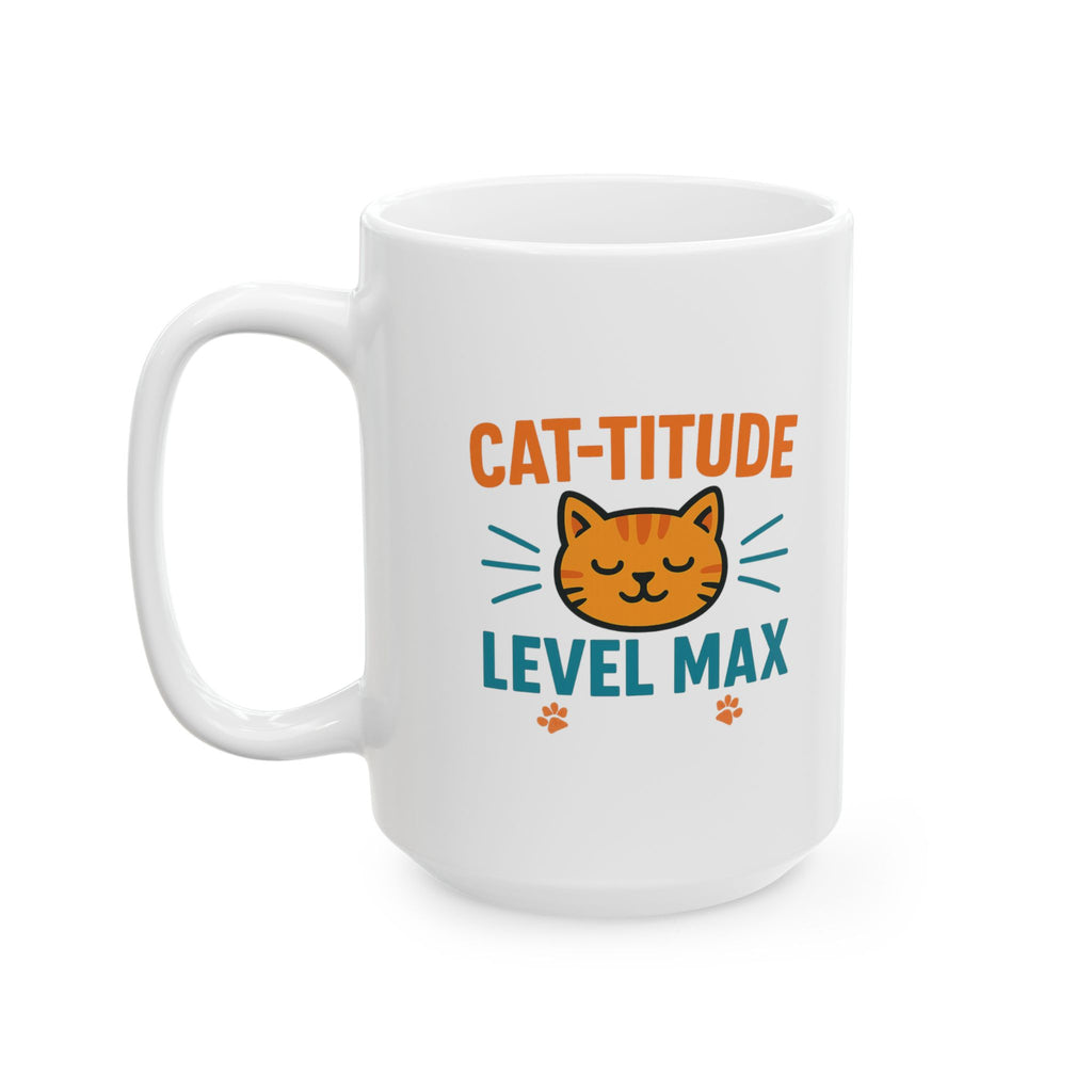 Zero Tolerance For Drama Cat Mode Coffee Mug | Funny Cat Gift | Ceramic Mug