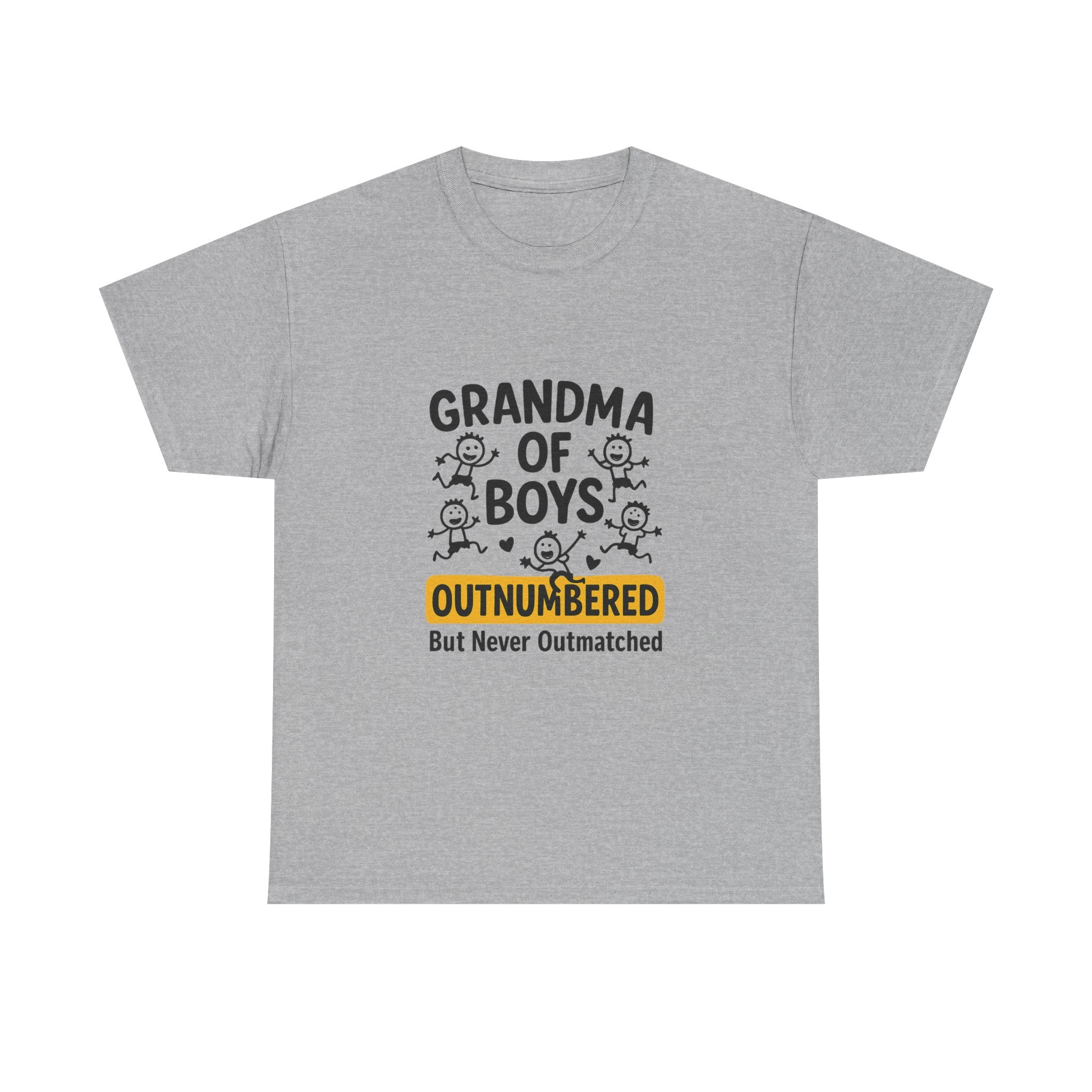Grandma Of Boys Outnumbered T-Shirt | Gift for Grandma | Graphic Tee
