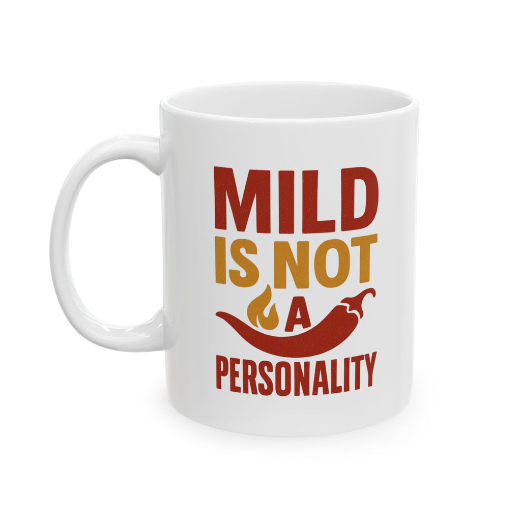 Hot Sauce Collector Mild Is Not A Personality Coffee Mug | Unique Gift | Ceramic Mug