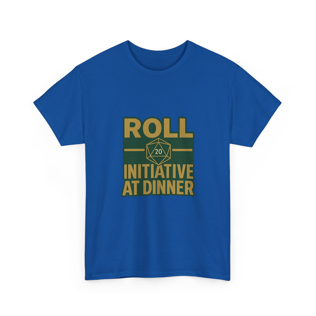 Board Game Nerd Roll Initiative At Dinner T-Shirt | Unique Gift | Graphic Tee