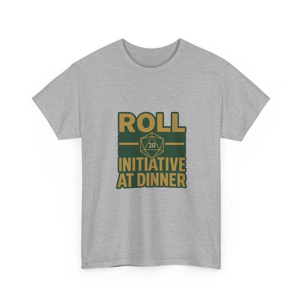 Board Game Nerd Roll Initiative At Dinner T-Shirt | Unique Gift | Graphic Tee