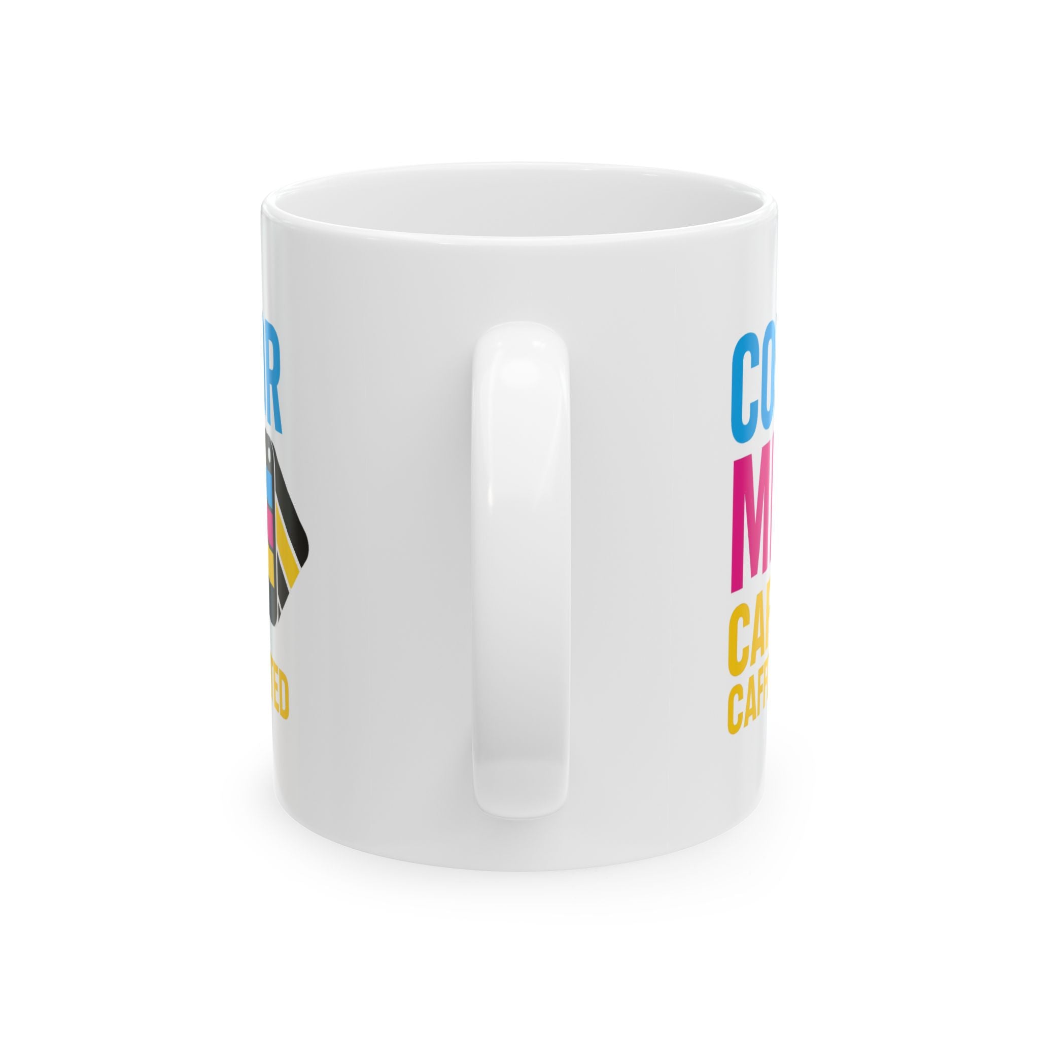 Graphic Designer Color Me Caffeinated Coffee Mug | Unique Gift | Ceramic Mug