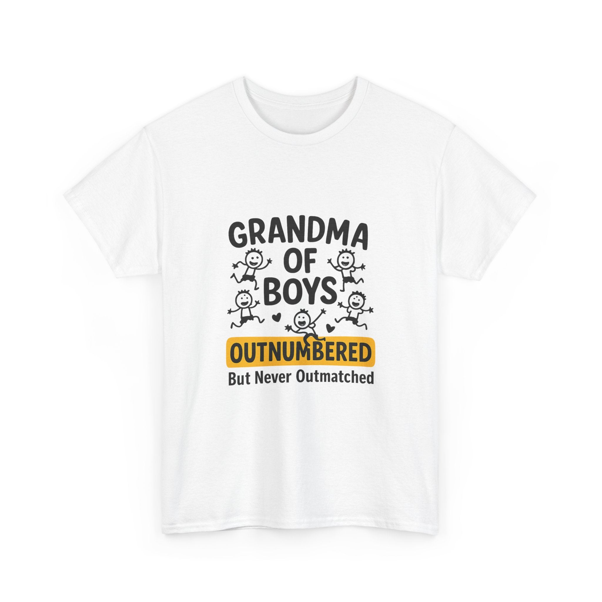 Grandma Of Boys Outnumbered T-Shirt | Gift for Grandma | Graphic Tee
