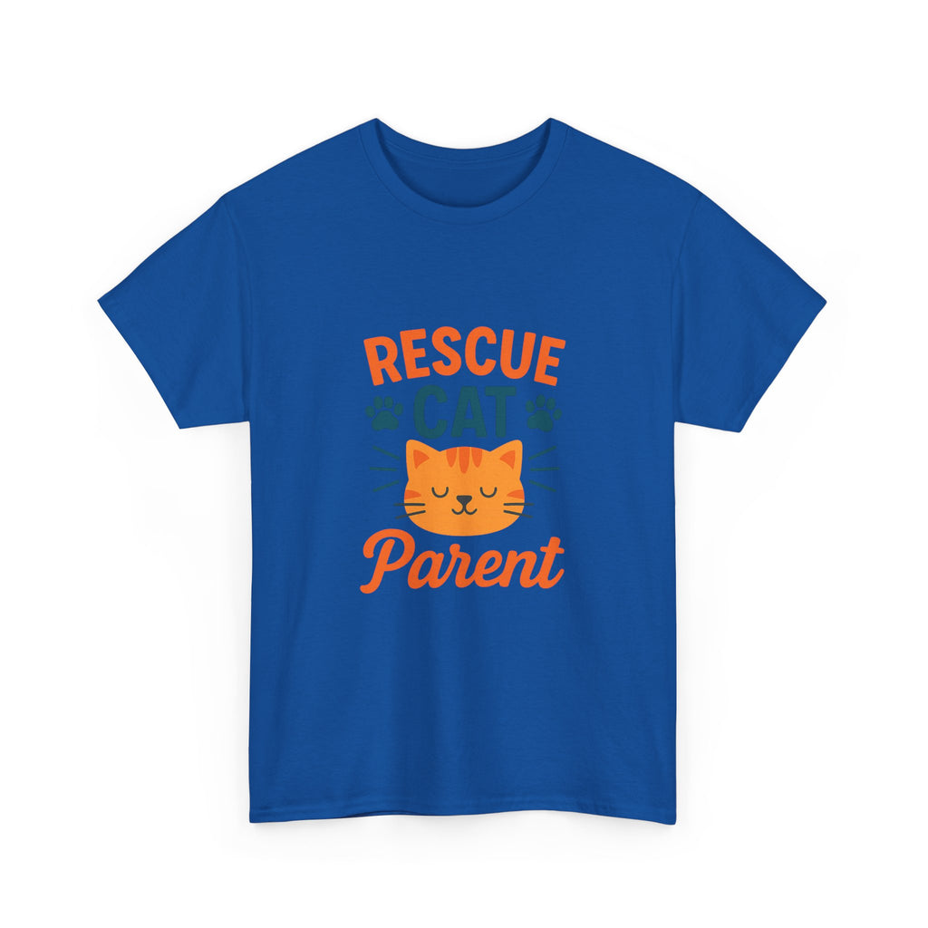 Proud Rescue Cat Parent T-Shirt | Shelter Adoption Gift | Graphic Tee