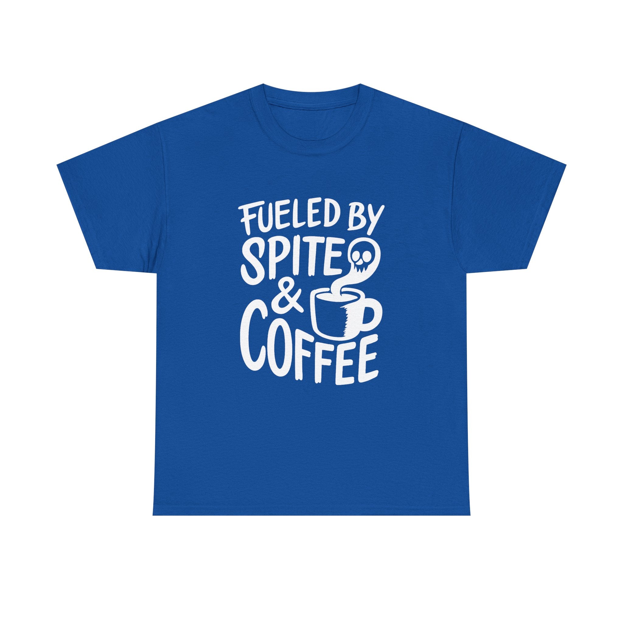 Fueled By Spite And Coffee Funny T-Shirt | Coffee Lover Gift | Graphic Tee