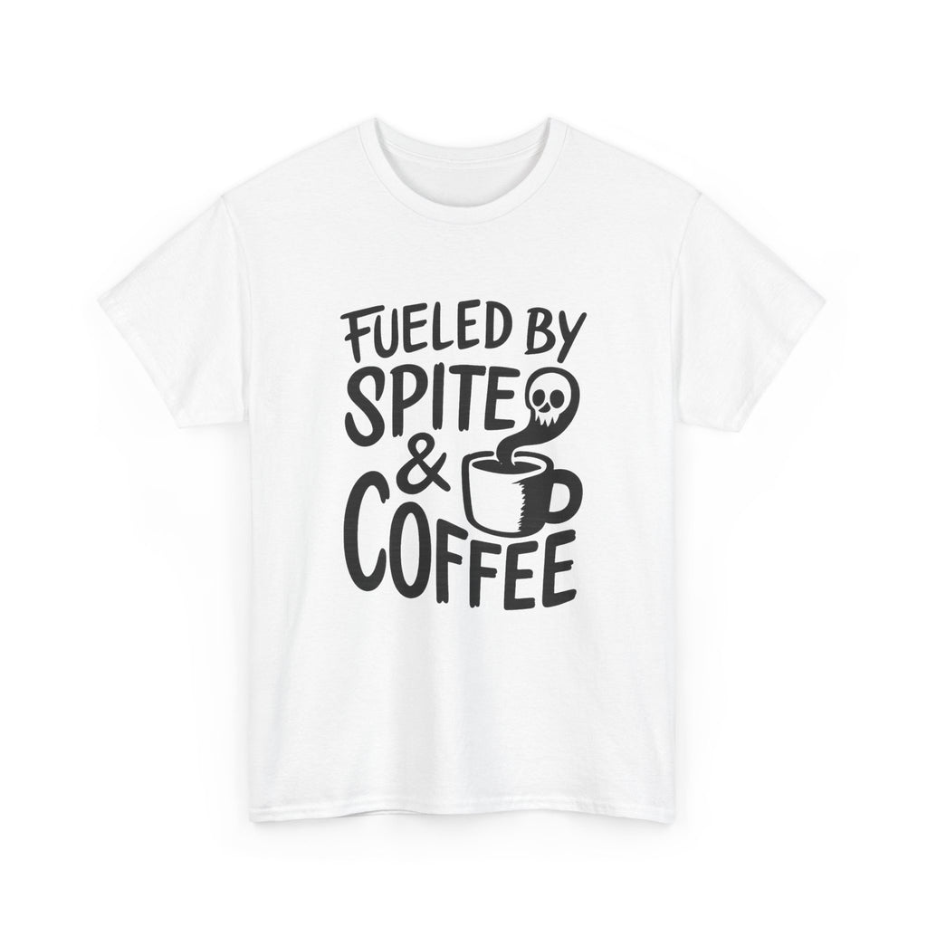 Fueled By Spite And Coffee Funny T-Shirt | Coffee Lover Gift | Graphic Tee