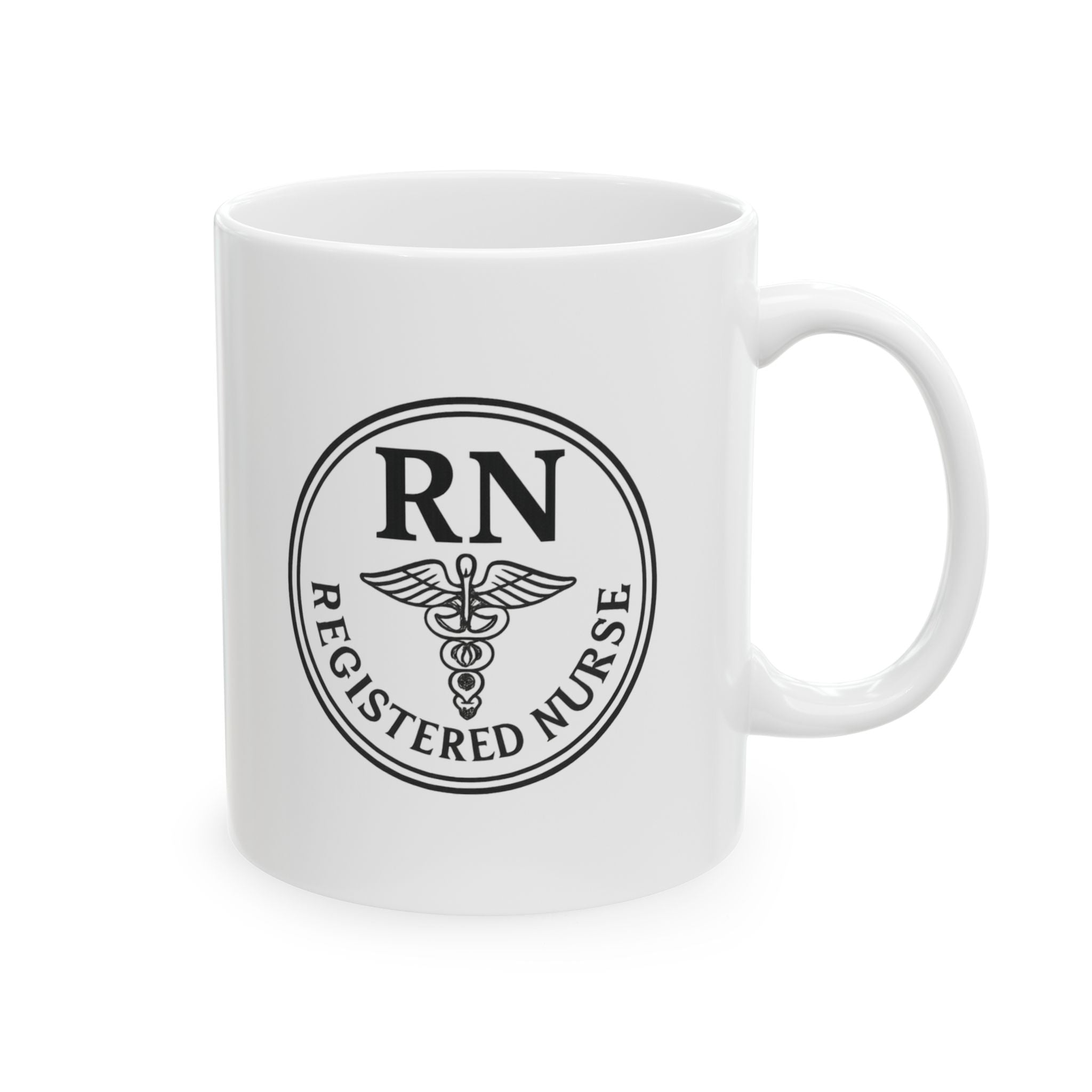 RN Registered Nurse Badge Coffee Mug | Nurse Gift | Ceramic Mug