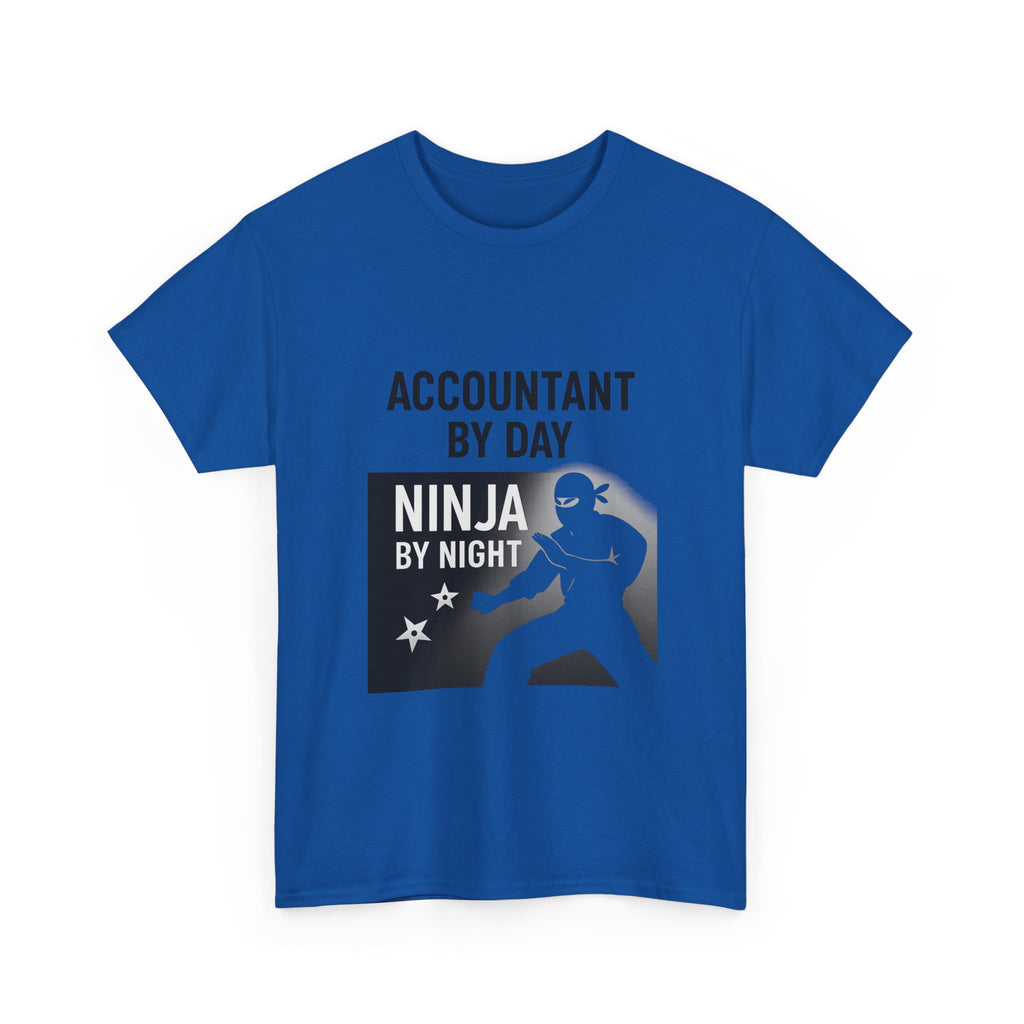 Accountant By Day Ninja By Night Profession T-Shirt | Accountant Gift | Graphic Tee