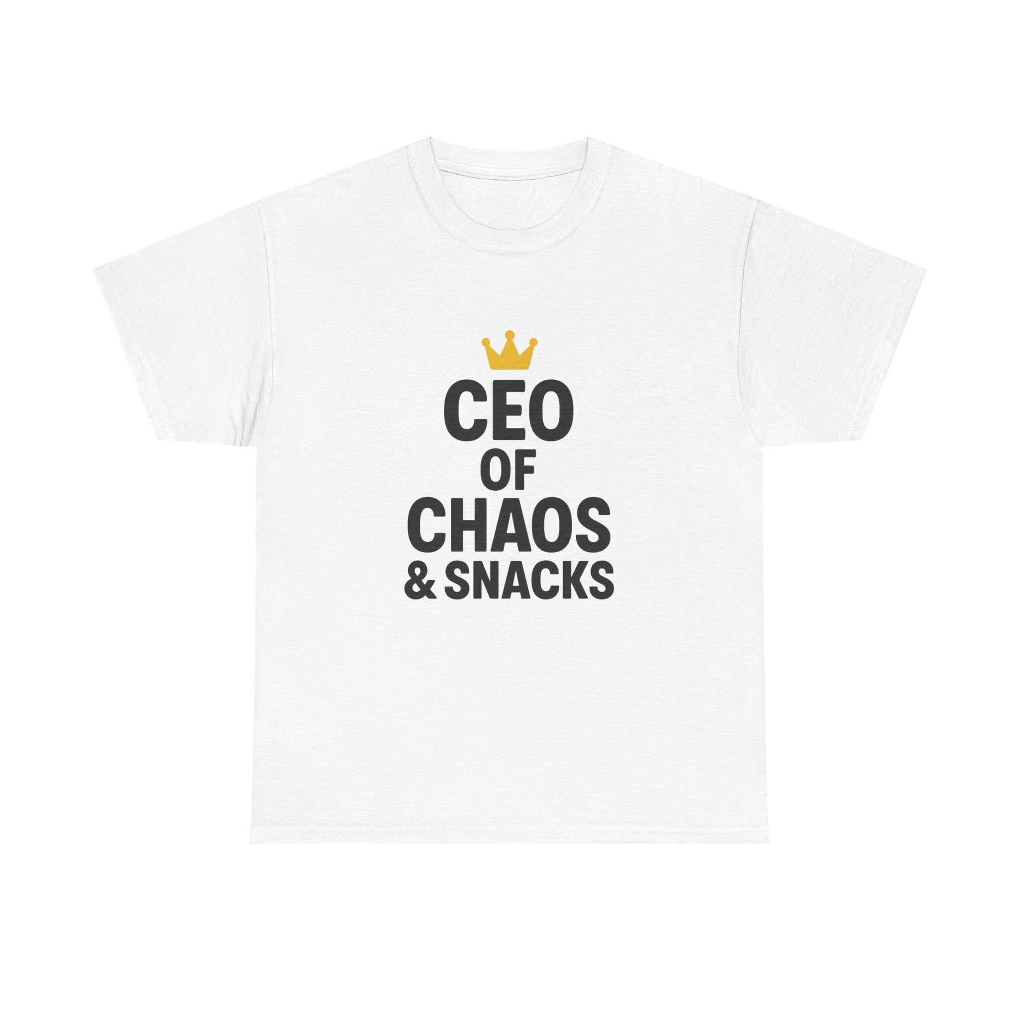 Stay At Home Dad CEO Of Chaos And Snacks T-Shirt | Gift for Dad | Graphic Tee