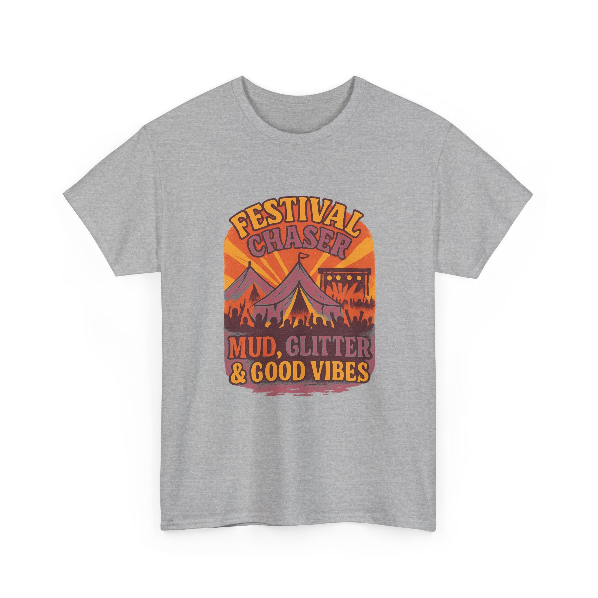 Festival Chaser Mud Glitter And Good Vibes T-Shirt | Unique Gift | Graphic Tee