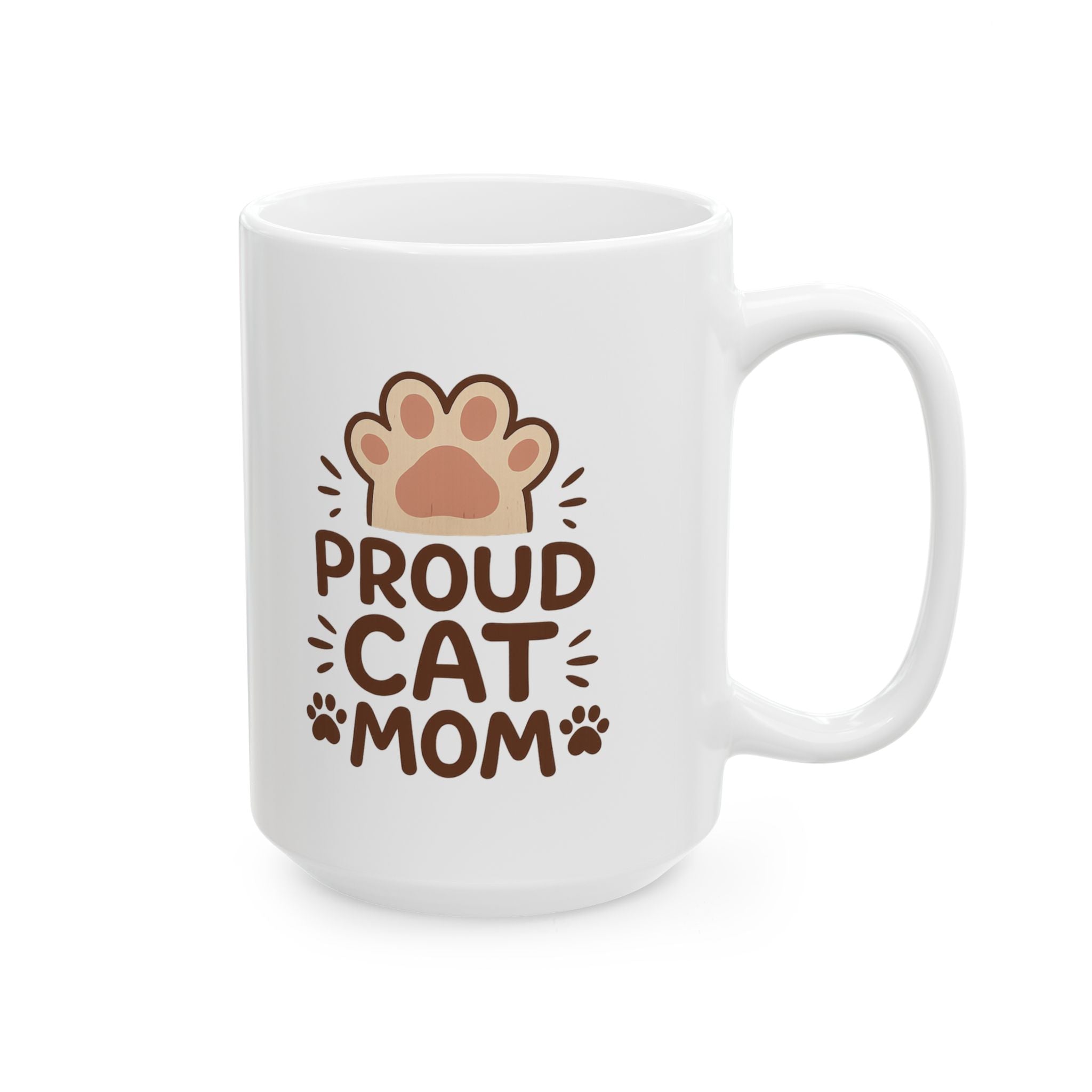 Proud Cat Mom Coffee Mug | Cat Lover Gift | Ceramic Mug