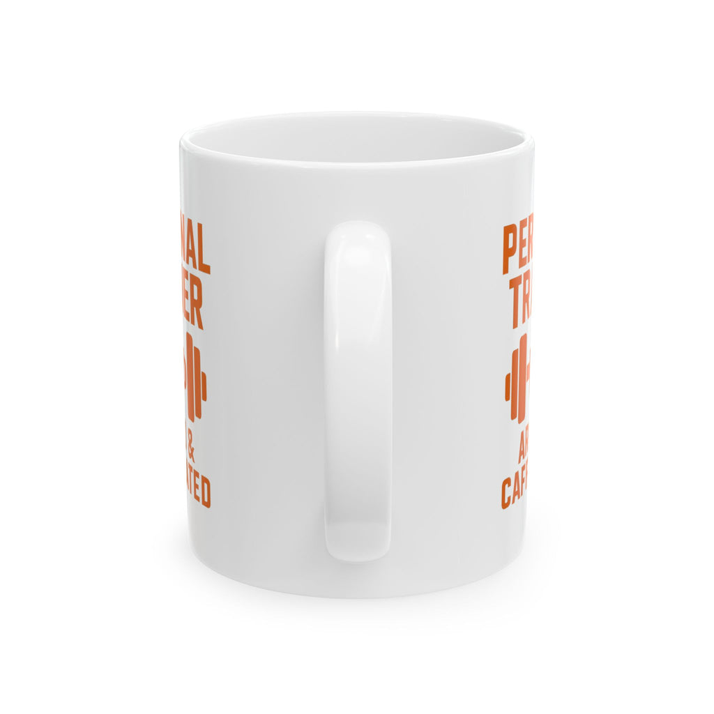 Personal Trainer Armed And Caffeinated Coffee Mug | Unique Gift | Ceramic Mug