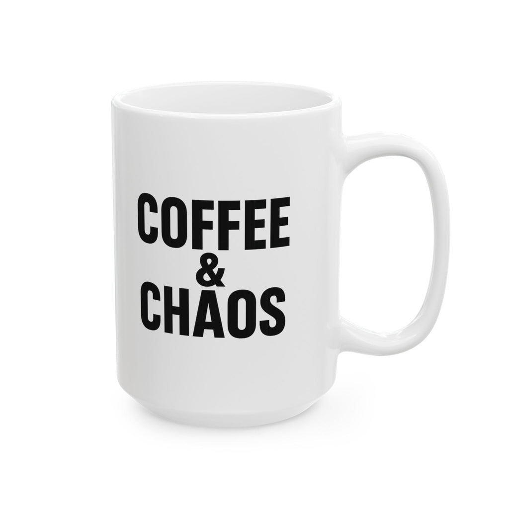 Coffee Chaos And Complete Lack Of Sleep Coffee Mug | Funny Gift | Ceramic Mug